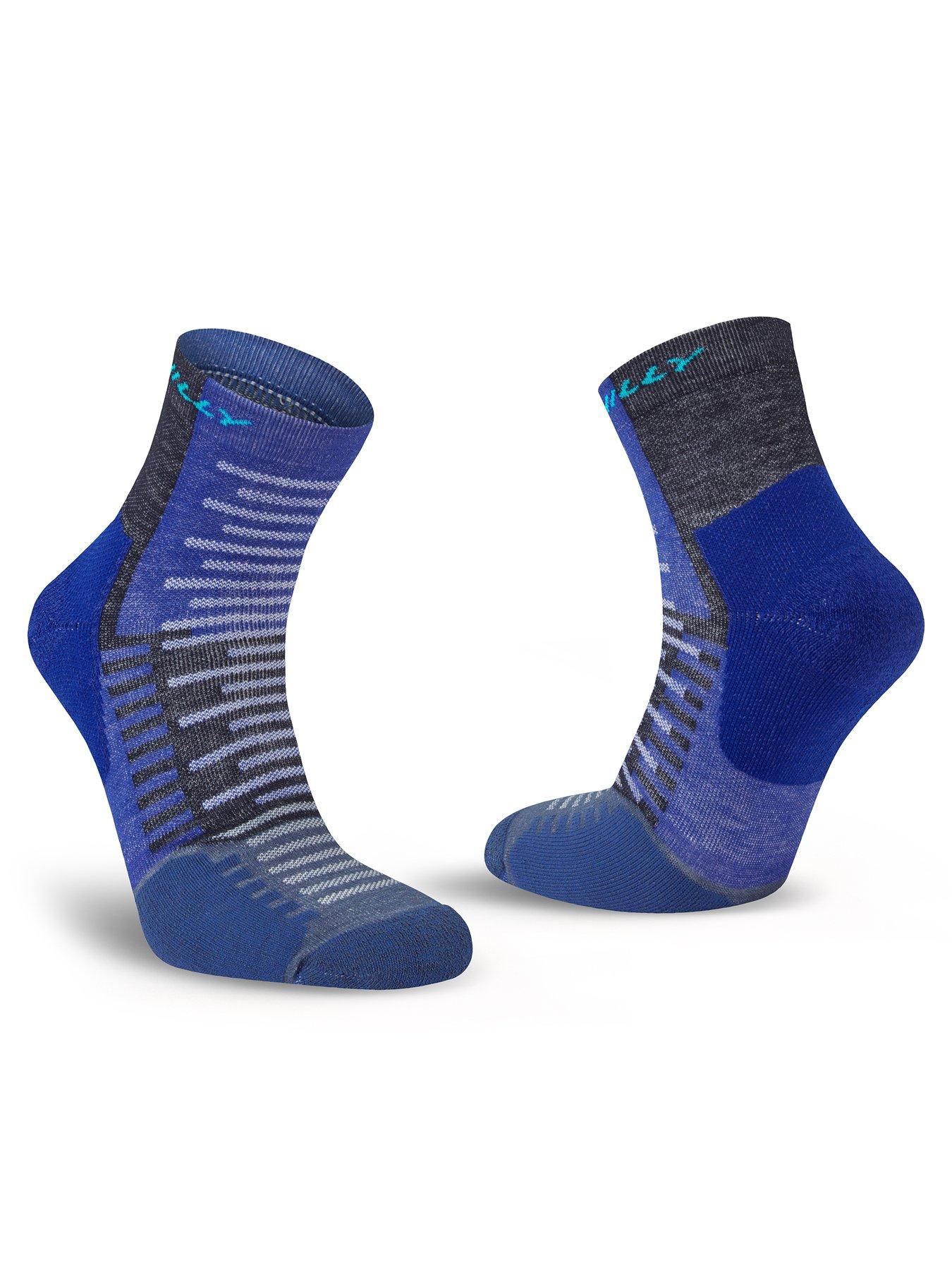 Image 2 of 3 of Hilly Active Minimum Cushioning Anklet Running Socks - Blue
