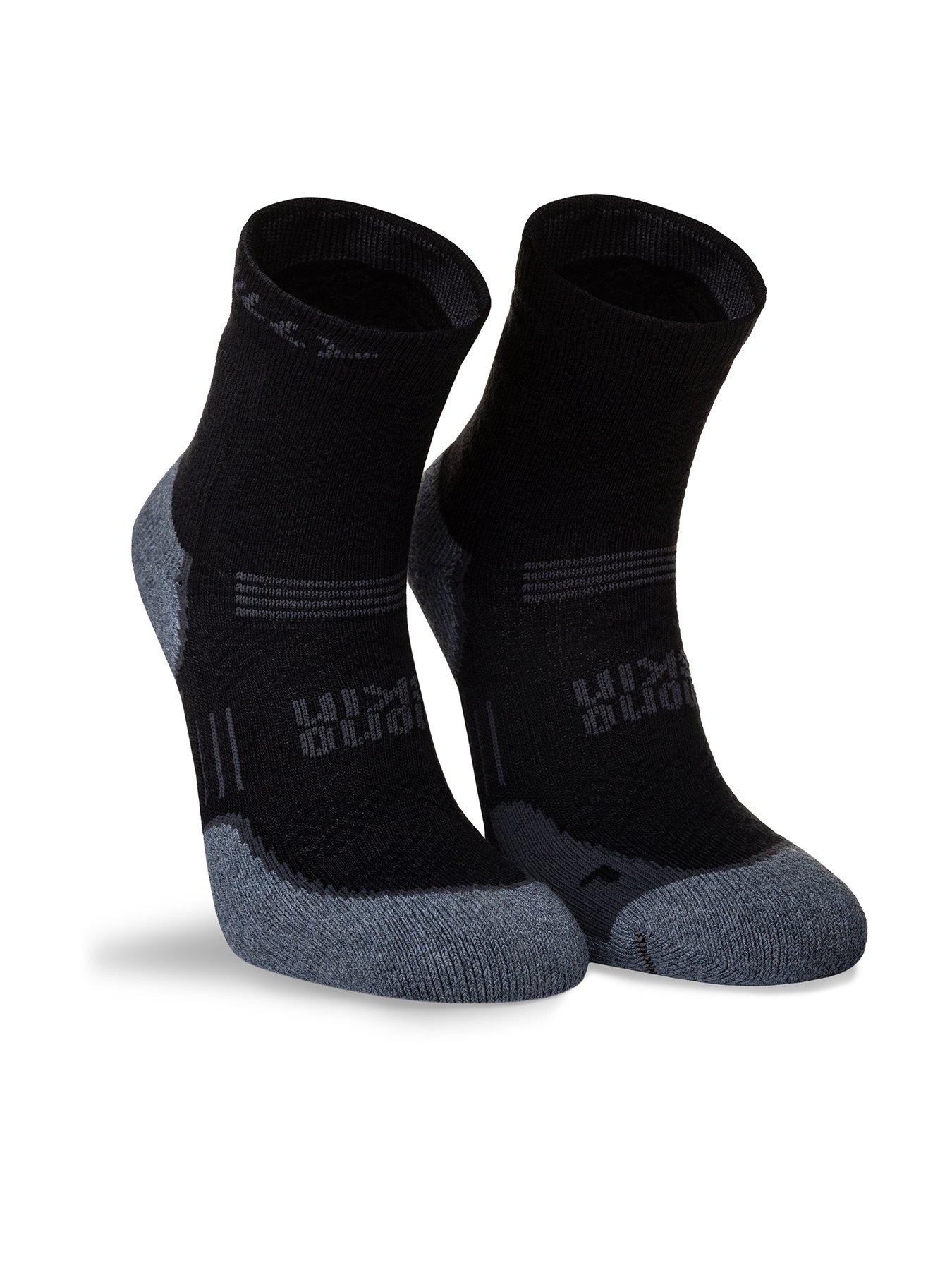  image of hilly-supreme-max-cushioning-anklet-running-socks-black