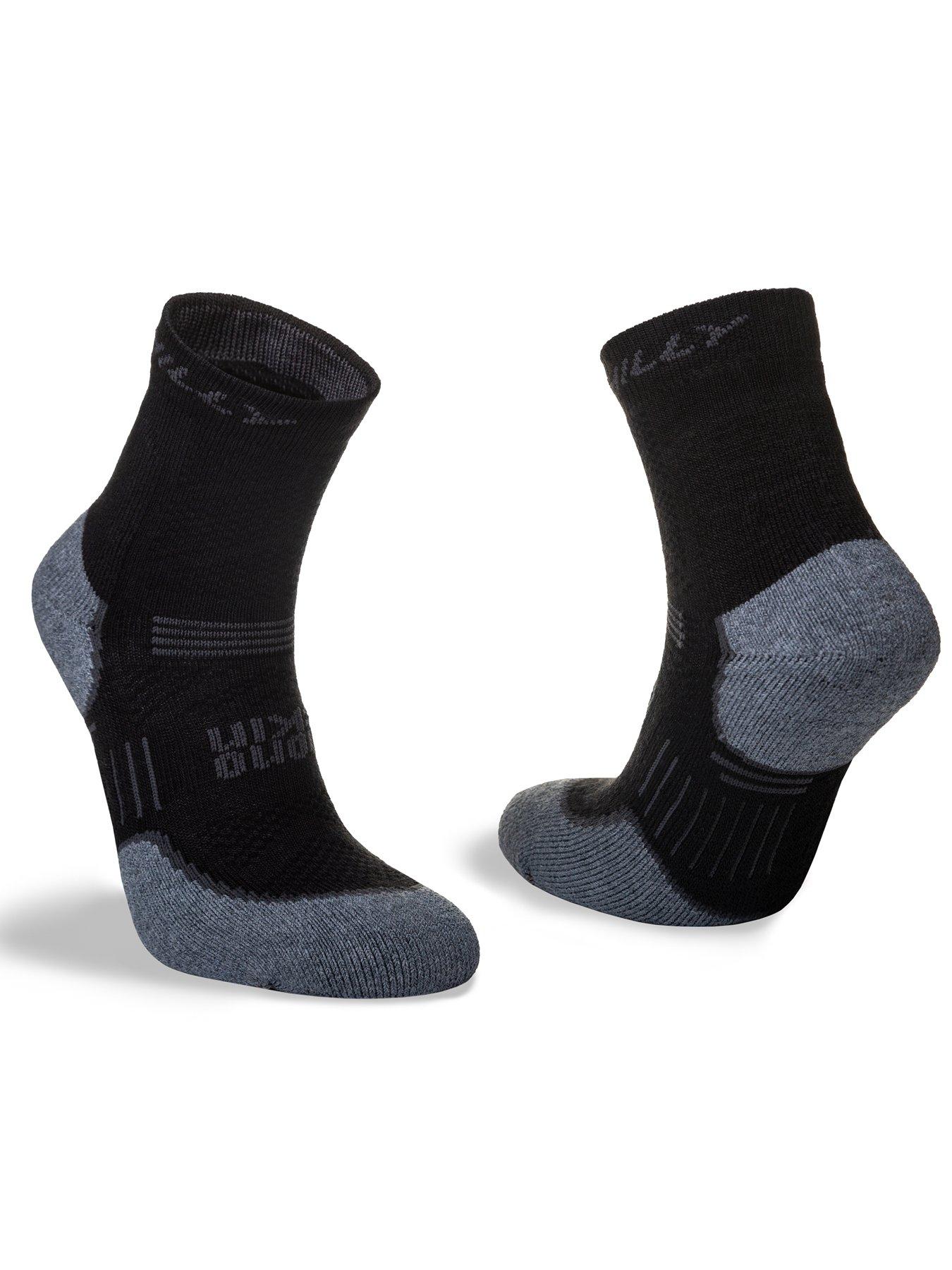  image of hilly-supreme-max-cushioning-anklet-running-socks-black
