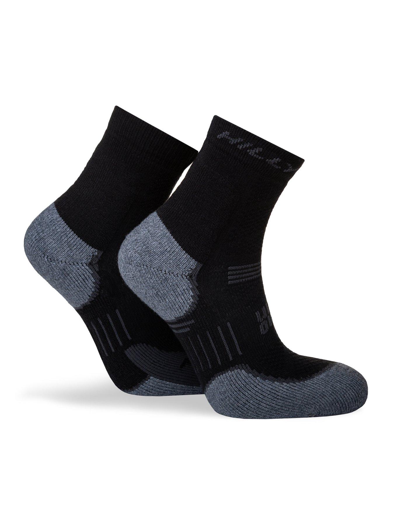  image of hilly-supreme-max-cushioning-anklet-running-socks-black