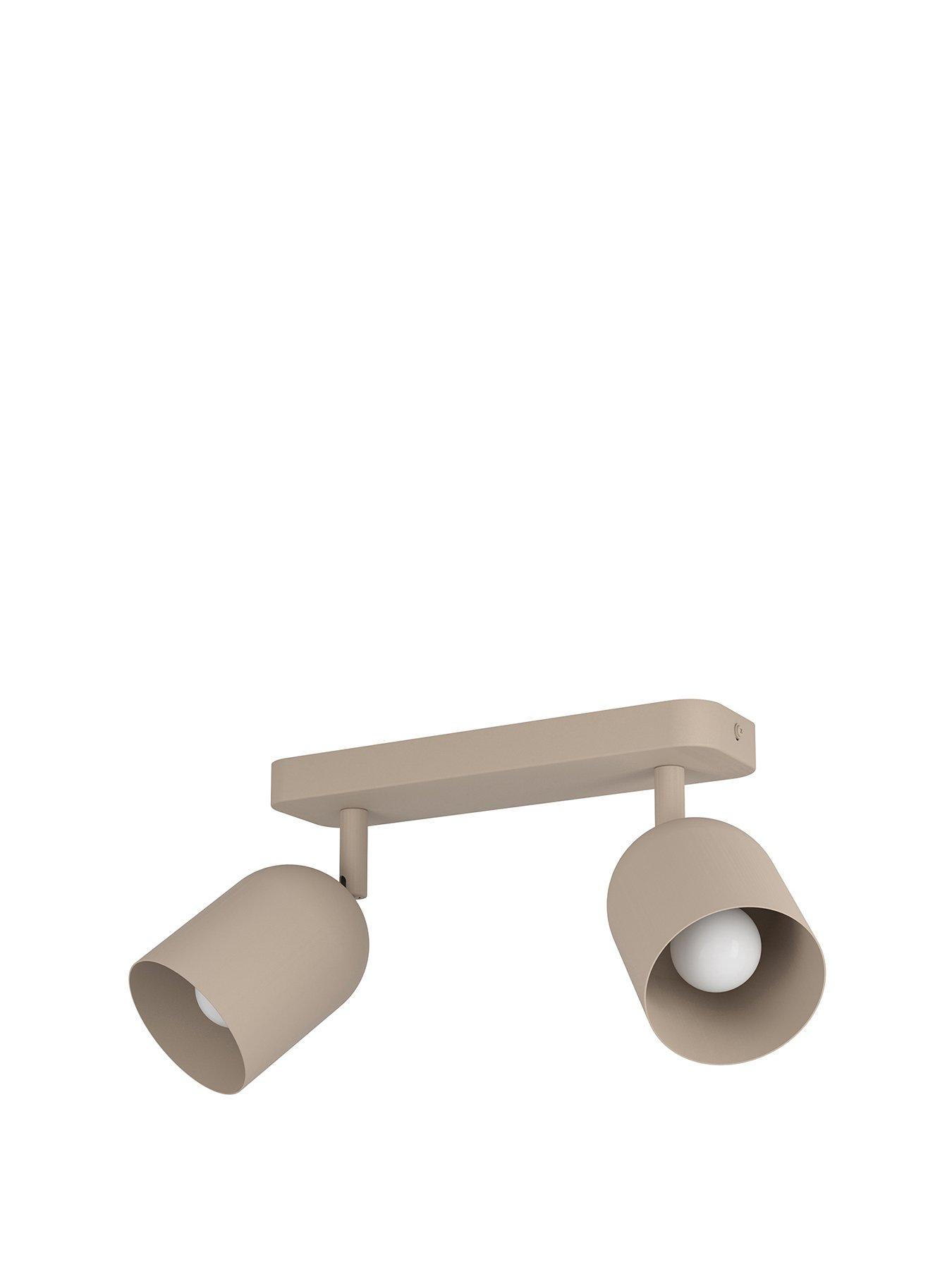  image of eglo-tilston-steel-minimalist-dual-ceiling-spotlight-sandy