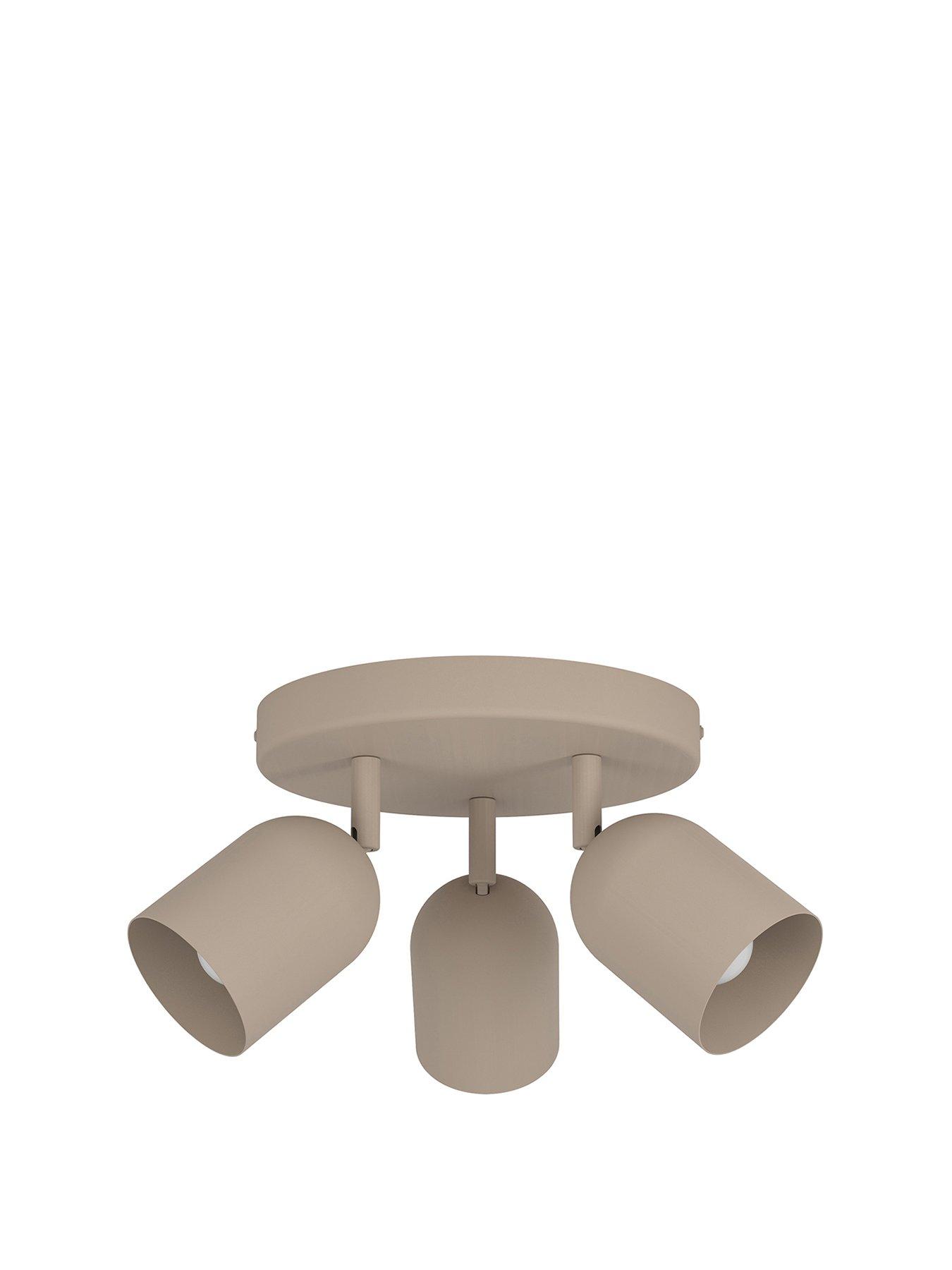  image of eglo-tilston-steel-minimalist-triple-ceiling-spotlight-sandy