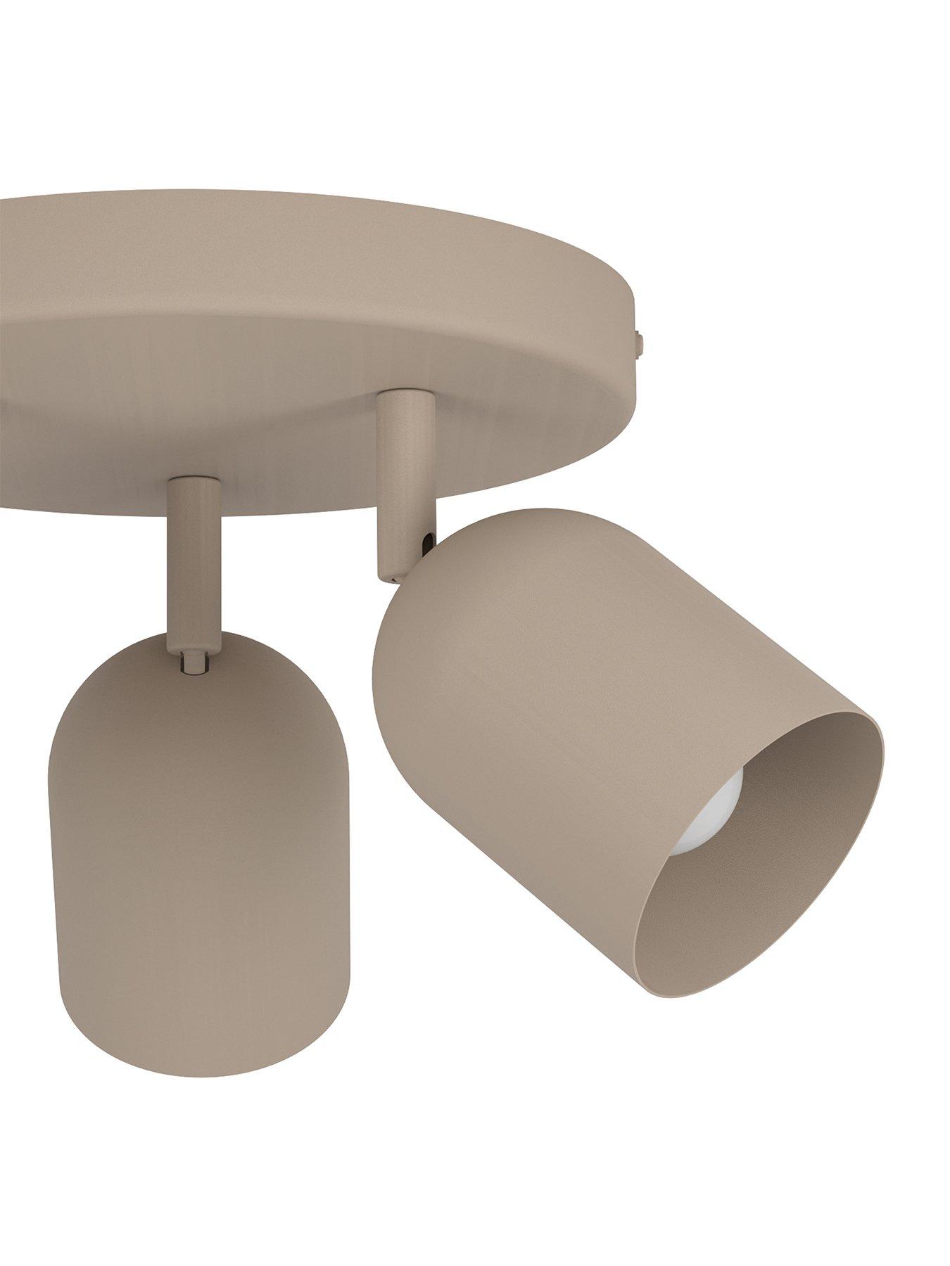  image of eglo-tilston-steel-minimalist-triple-ceiling-spotlight-sandy