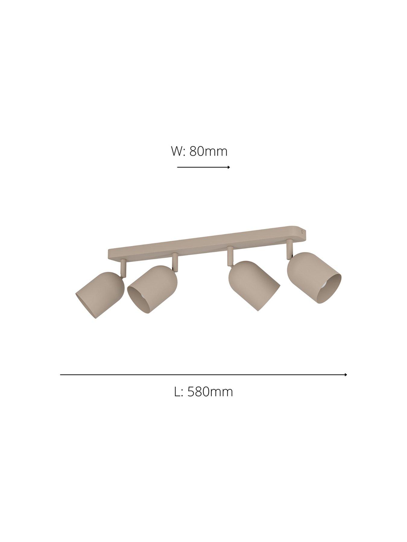 Image 4 of 4 of Eglo Tilston Steel Minimalist 4-light Ceiling Spotlight, Sandy