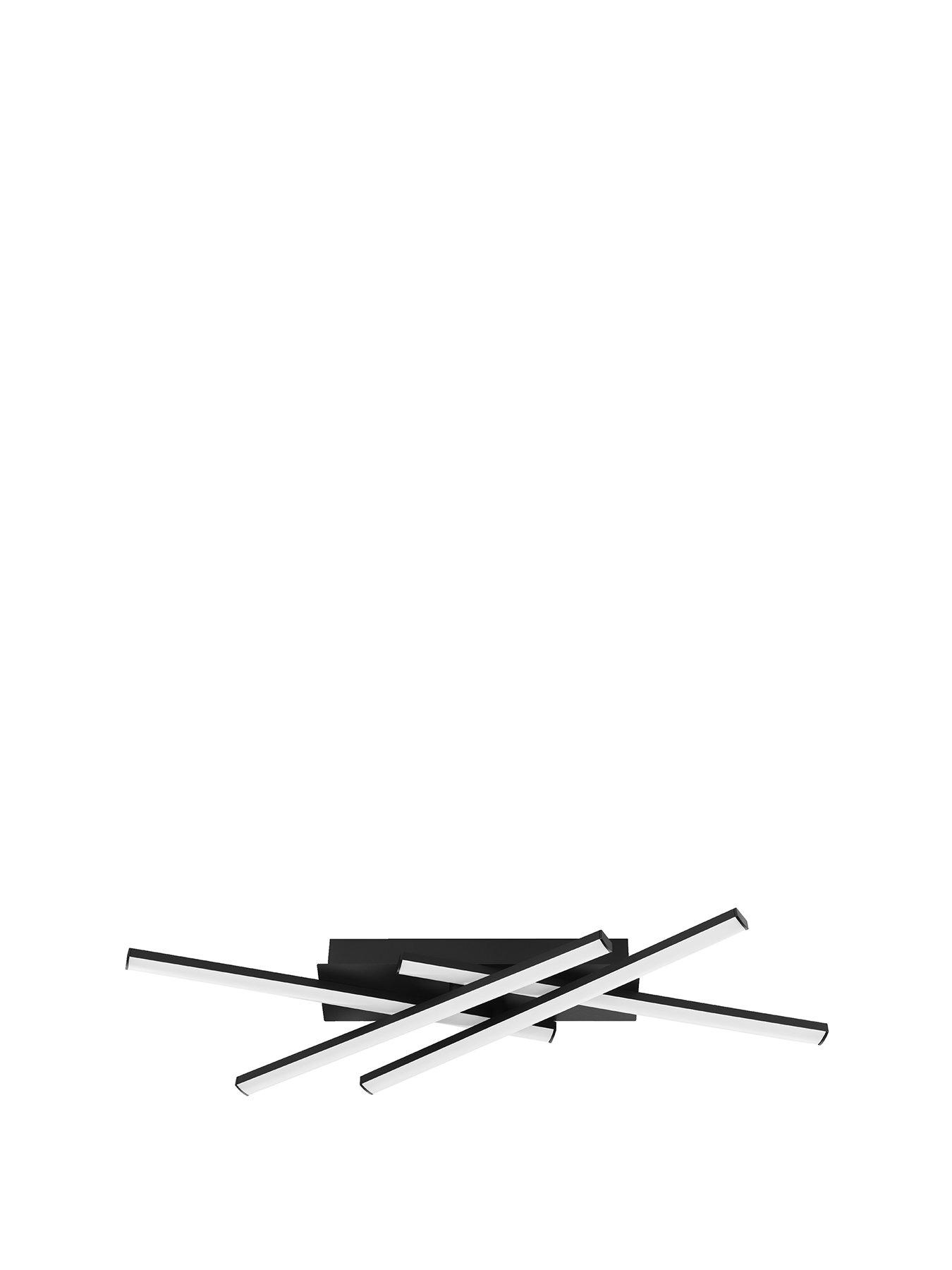 Image 2 of 5 of Eglo Vascella Steel &amp; Plastic Led Neutral White Modern Ceiling Light, Rectangular