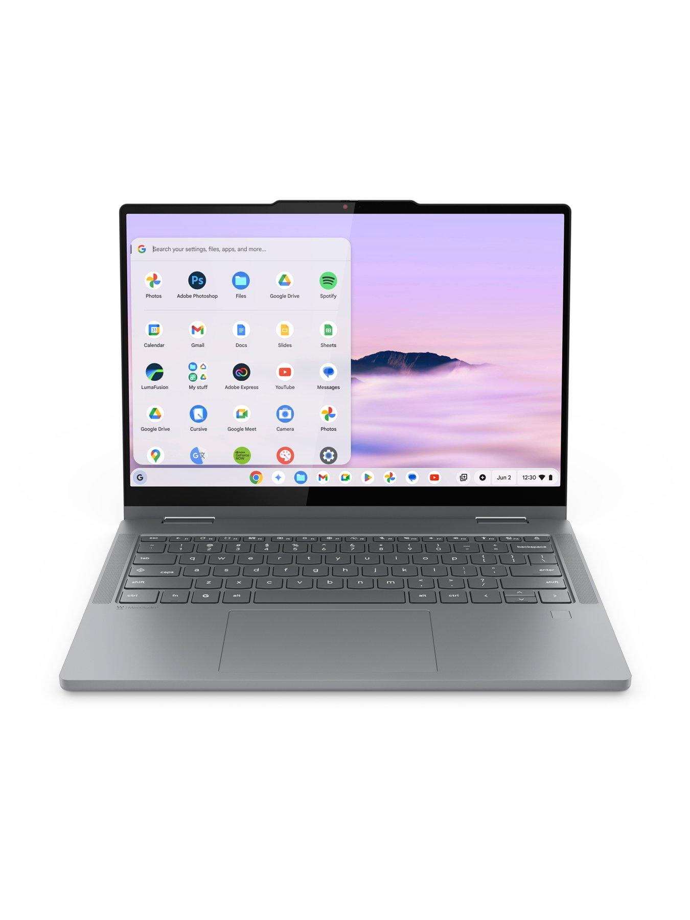  image of lenovo-chromebook-plus-2-in-1-14in-wuxga-touchscreennbspintel-core-3-8gb-ram-128gb-ssd-luna-grey