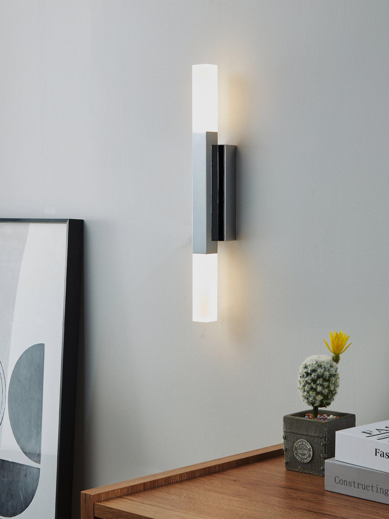 Image 1 of 5 of Eglo Alcudia Metal &amp; Plastic Bathroom Mirror Light, Chrome