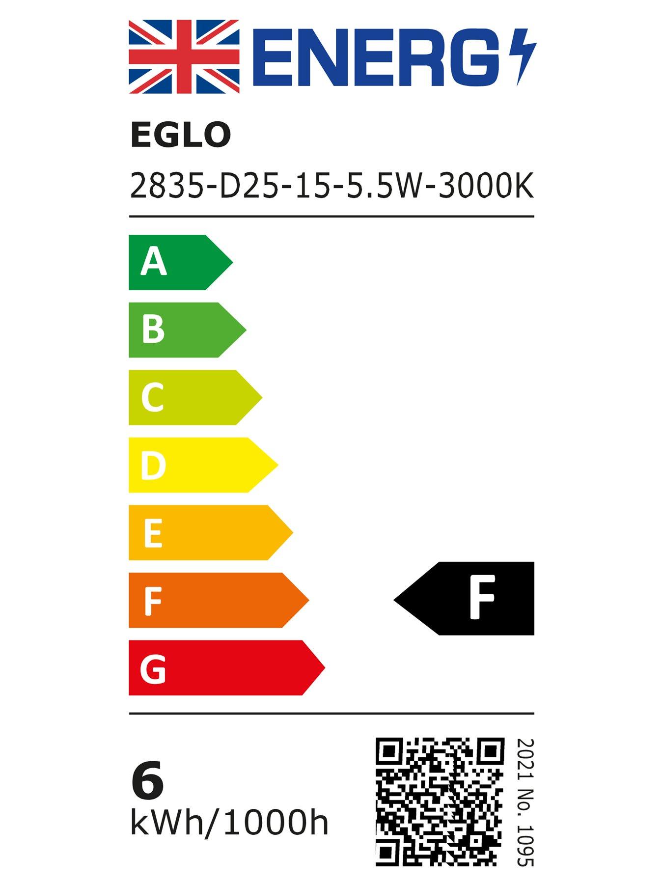 Image 5 of 5 of Eglo Alcudia Metal &amp; Plastic Bathroom Mirror Light, Chrome