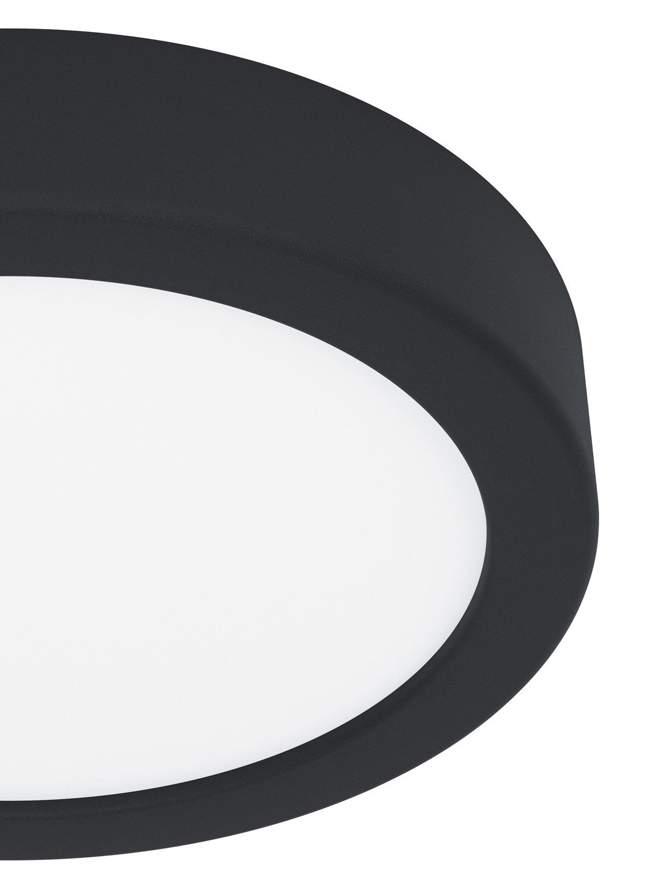  image of eglo-fueva-6-ip44-led-cct-plastic-ceiling-light-d-166cm-black