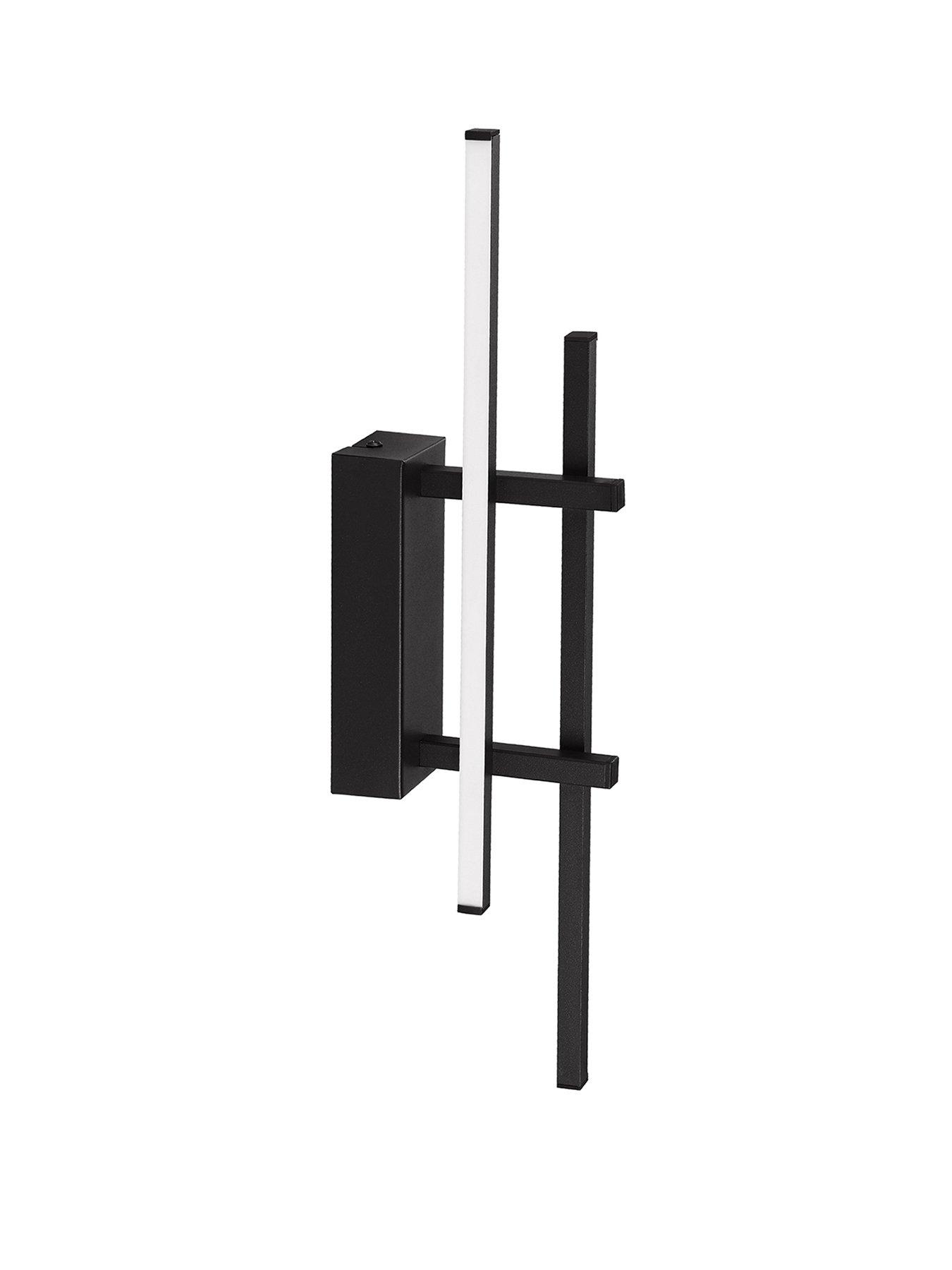 Image 2 of 5 of Eglo Trepiliano Aluminium &amp; Steel Black Modern Led Linear Wall Light