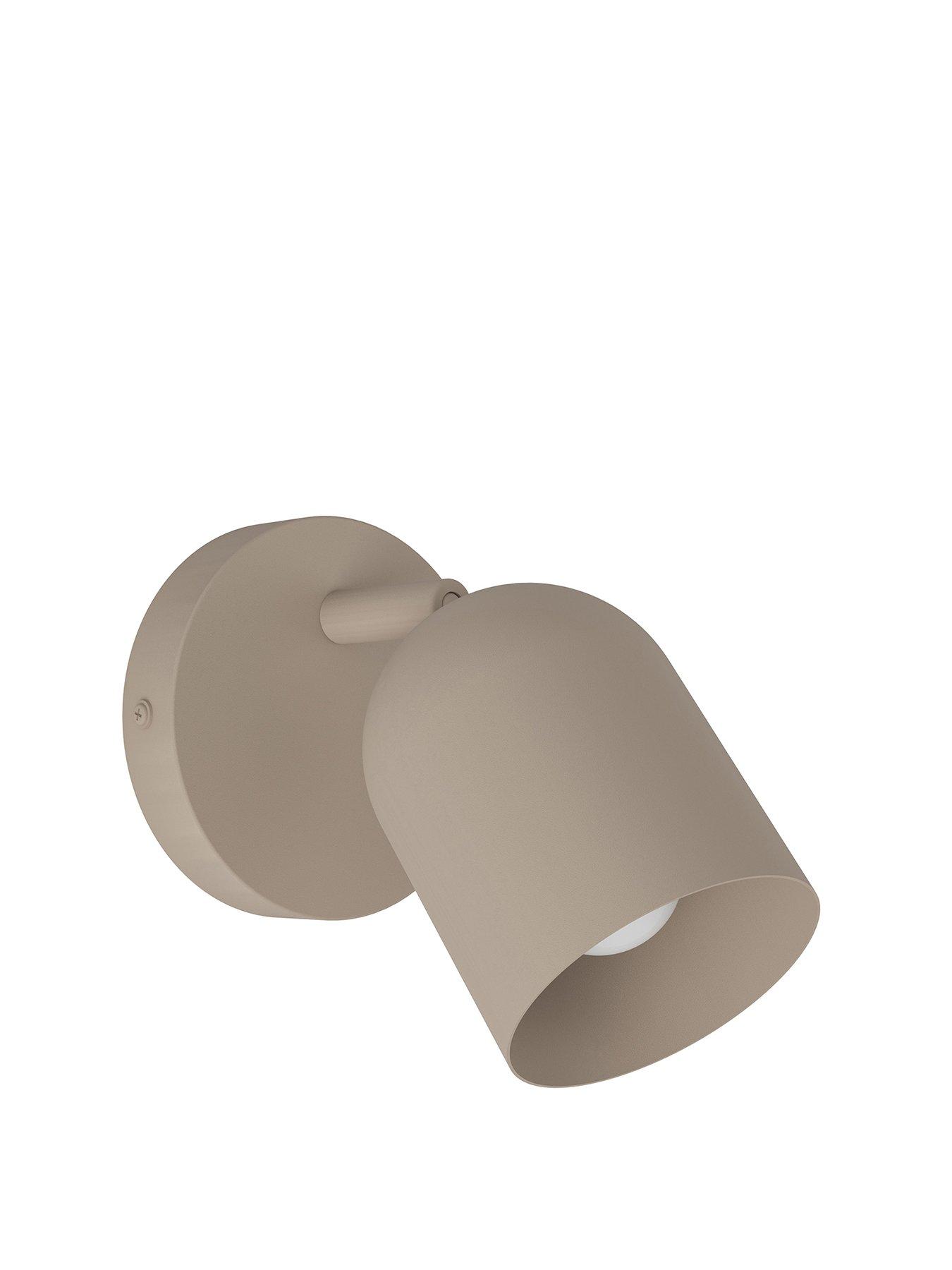  image of eglo-tilston-steel-minimalist-single-wall-spotlight-sandy