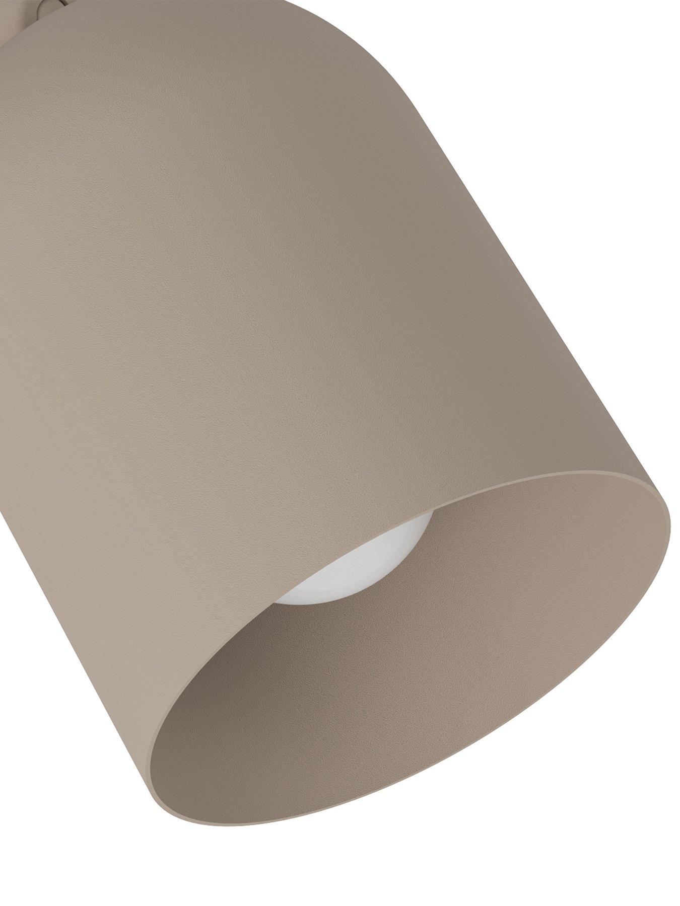  image of eglo-tilston-steel-minimalist-single-wall-spotlight-sandy
