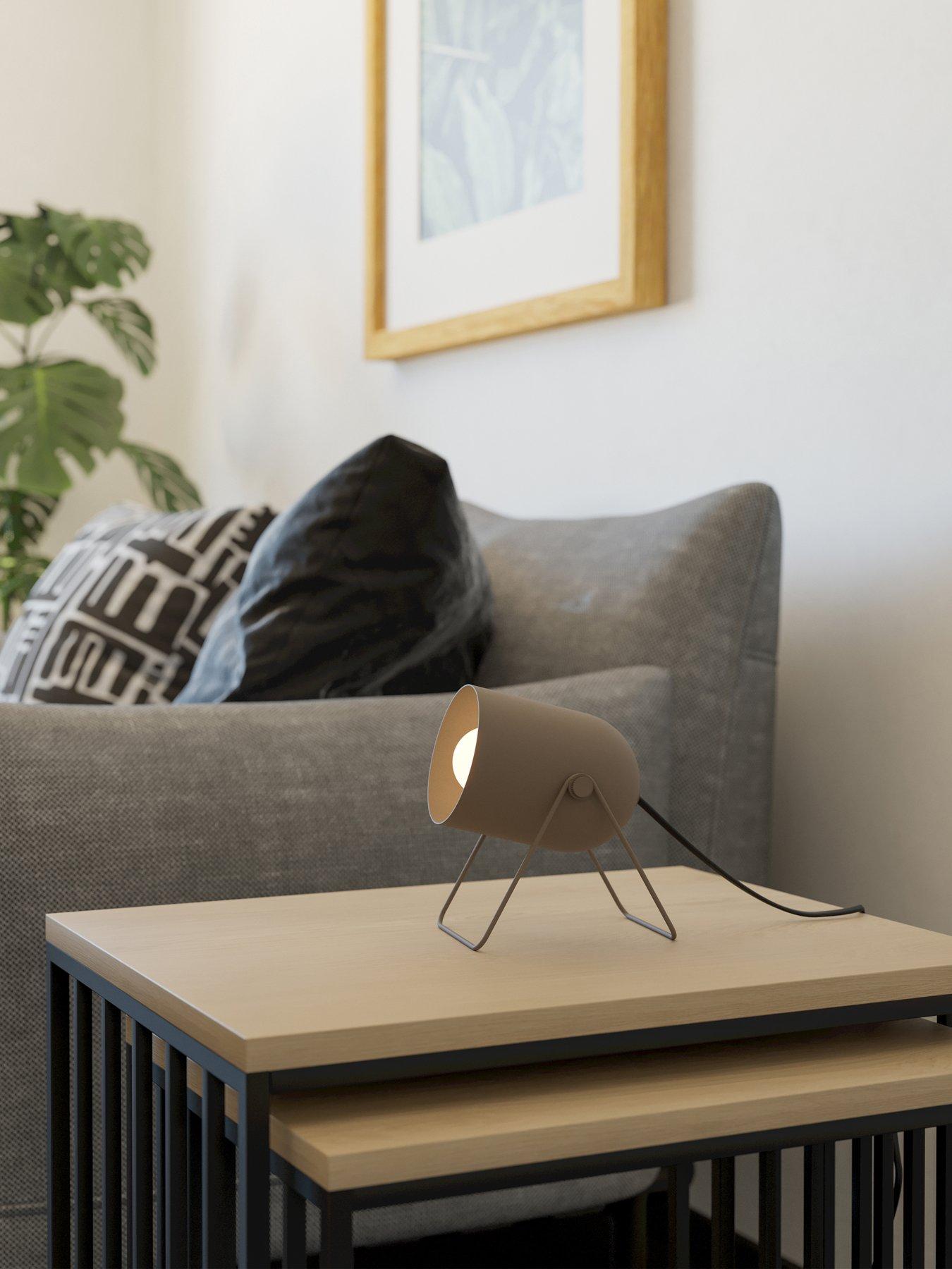 Image 1 of 4 of Eglo Tilston Steel Minimalist Desk Lamp, Sandy