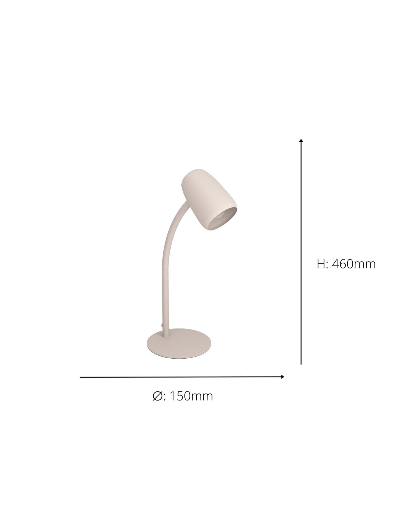  image of eglo-carlo-modern-steel-flexible-desk-lamp-sandy