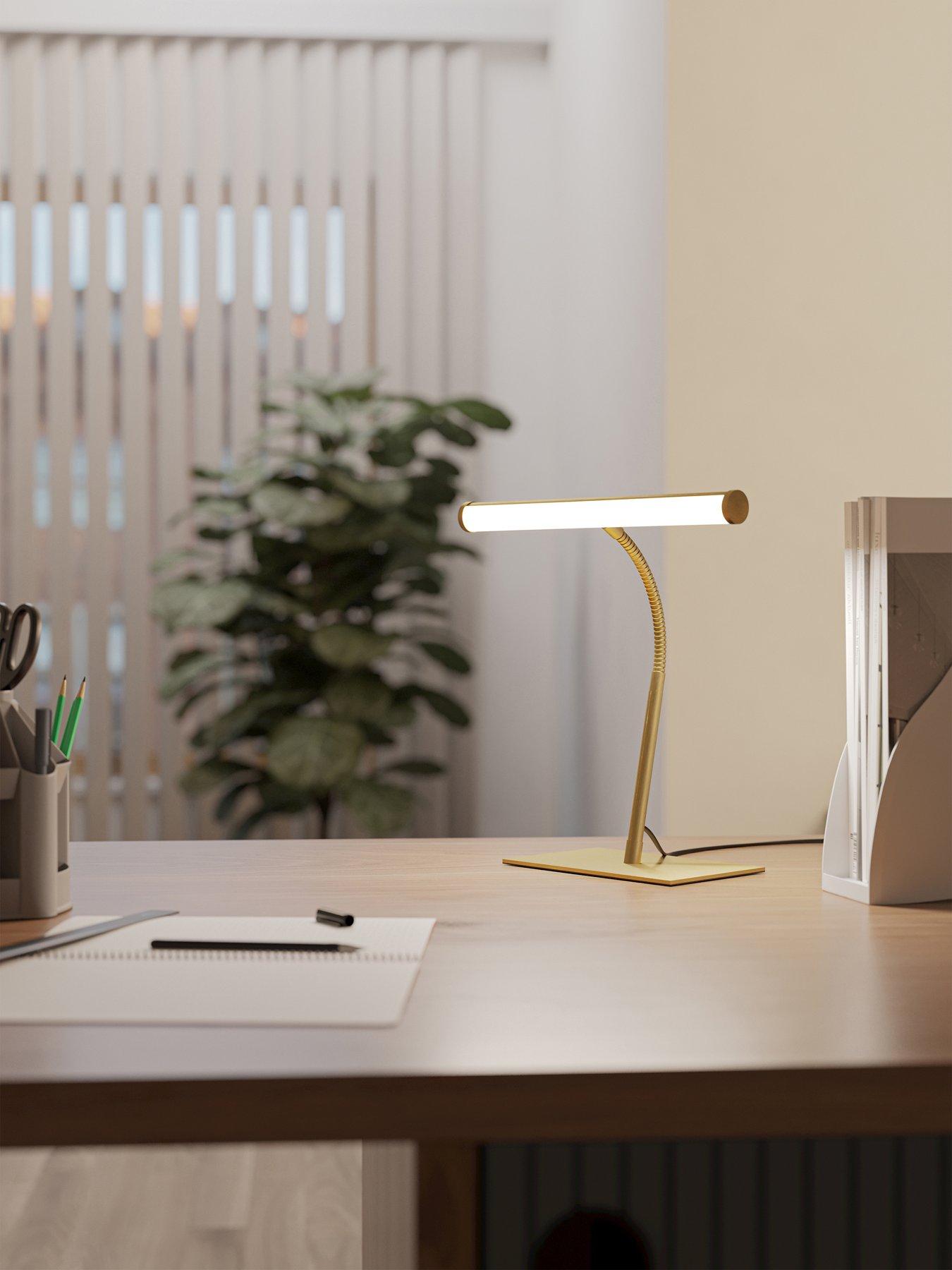 Eglo Riccione LED Tuneable White Desk Lamp - Gold