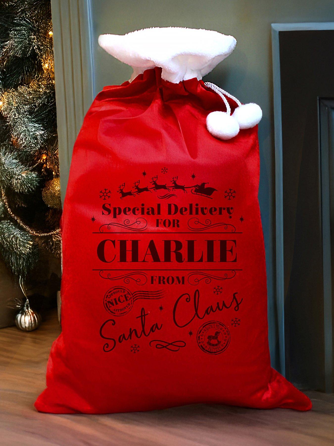 Image 1 of 3 of The Personalised Memento Company Personalised Special Delivery Red Sack