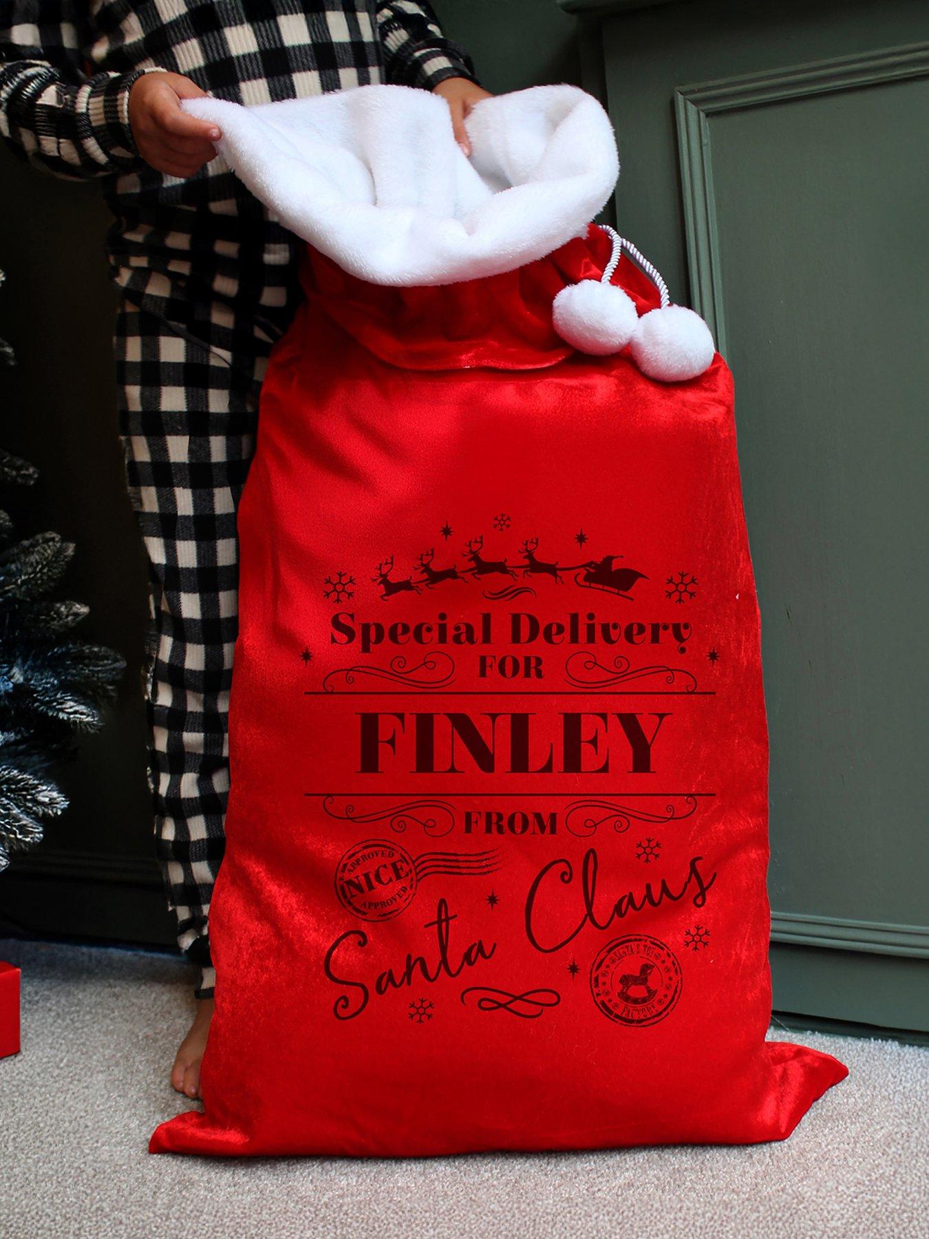 Image 2 of 3 of The Personalised Memento Company Personalised Special Delivery Red Sack