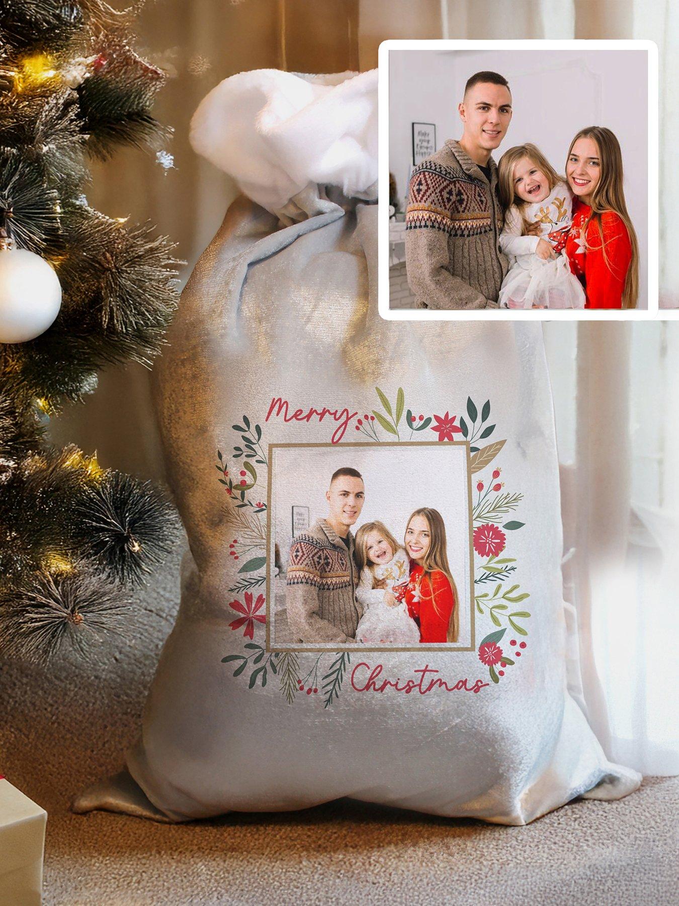 Image 2 of 3 of The Personalised Memento Company Personalised Photo Upload Christmas Sack