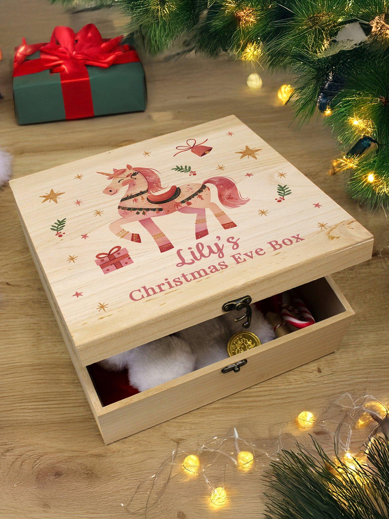Image 2 of 4 of The Personalised Memento Company Personalised Unicorn Christmas Eve Box