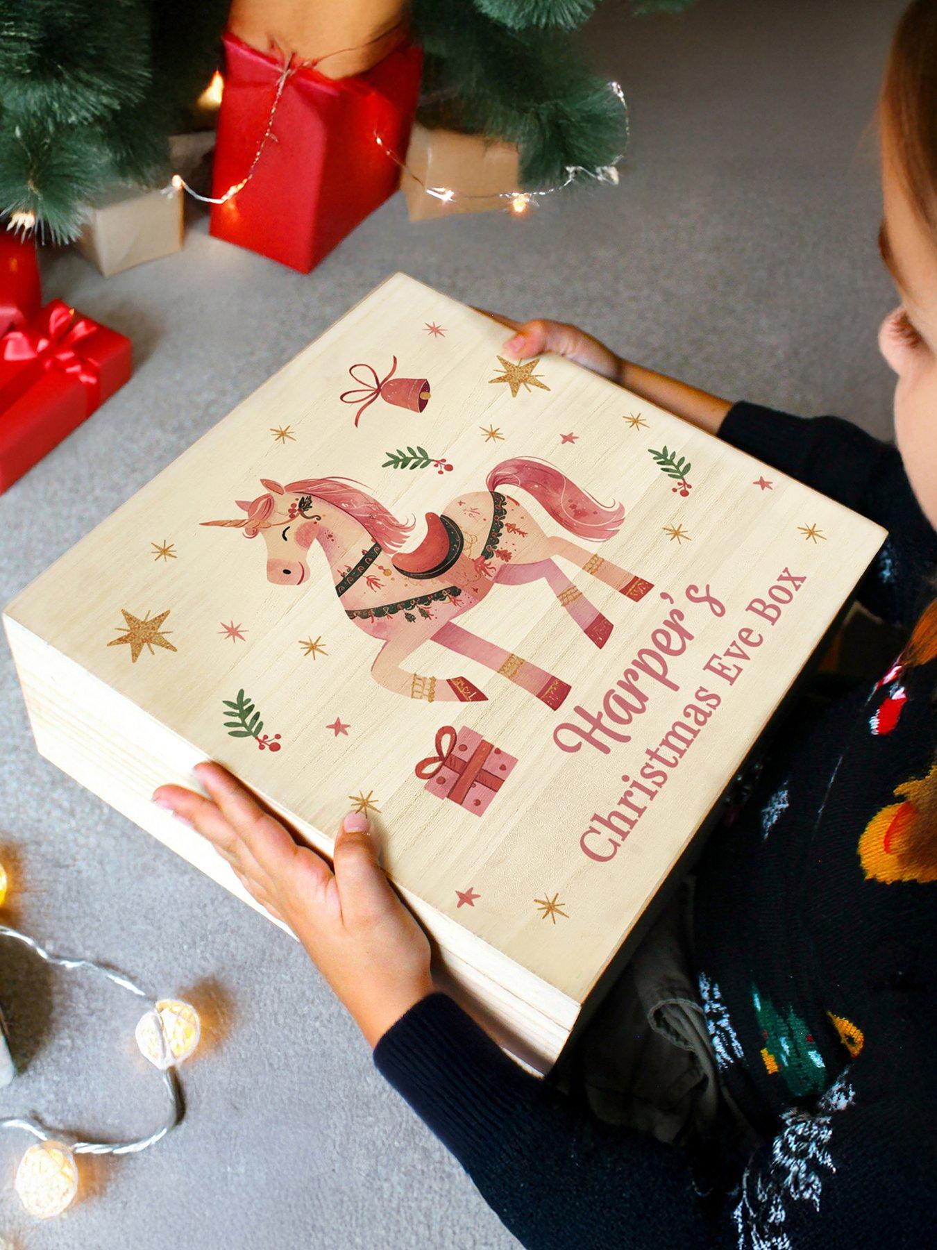 Image 3 of 4 of The Personalised Memento Company Personalised Unicorn Christmas Eve Box