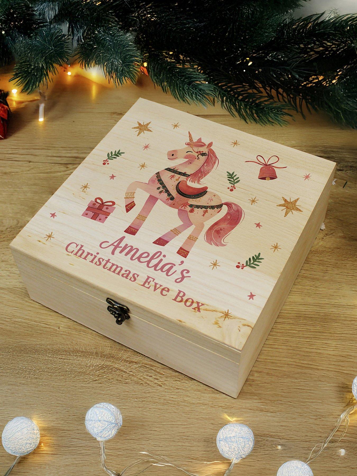 Image 4 of 4 of The Personalised Memento Company Personalised Unicorn Christmas Eve Box