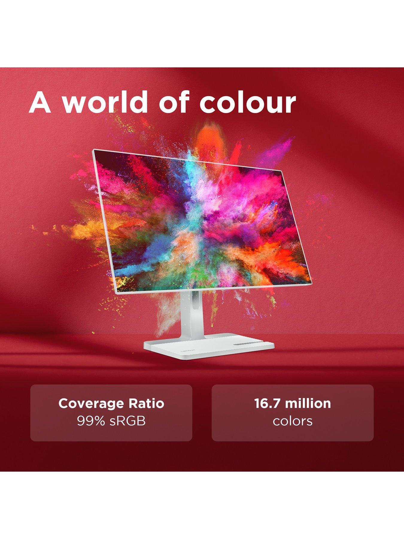 Image 6 of 6 of Lenovo L24D-4C 23.8" FHD IPS Monitor - 144Hz, AMD FreeSync, USB-C Docking (75W PD), USB Hub, Speakers, VESA Mount