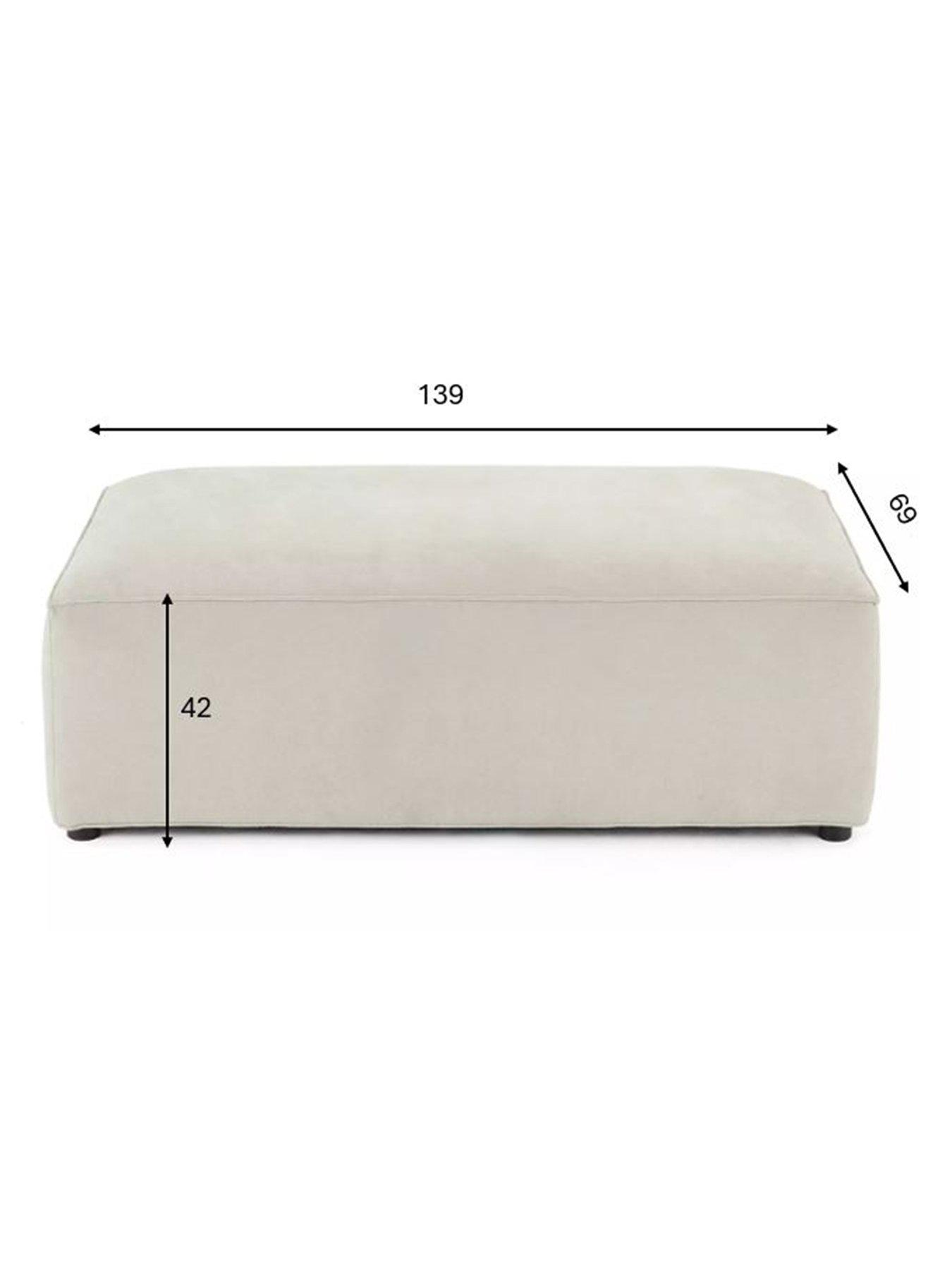 Image 6 of 6 of The Very Collection Larsen Footstool - FSC&reg; Certified