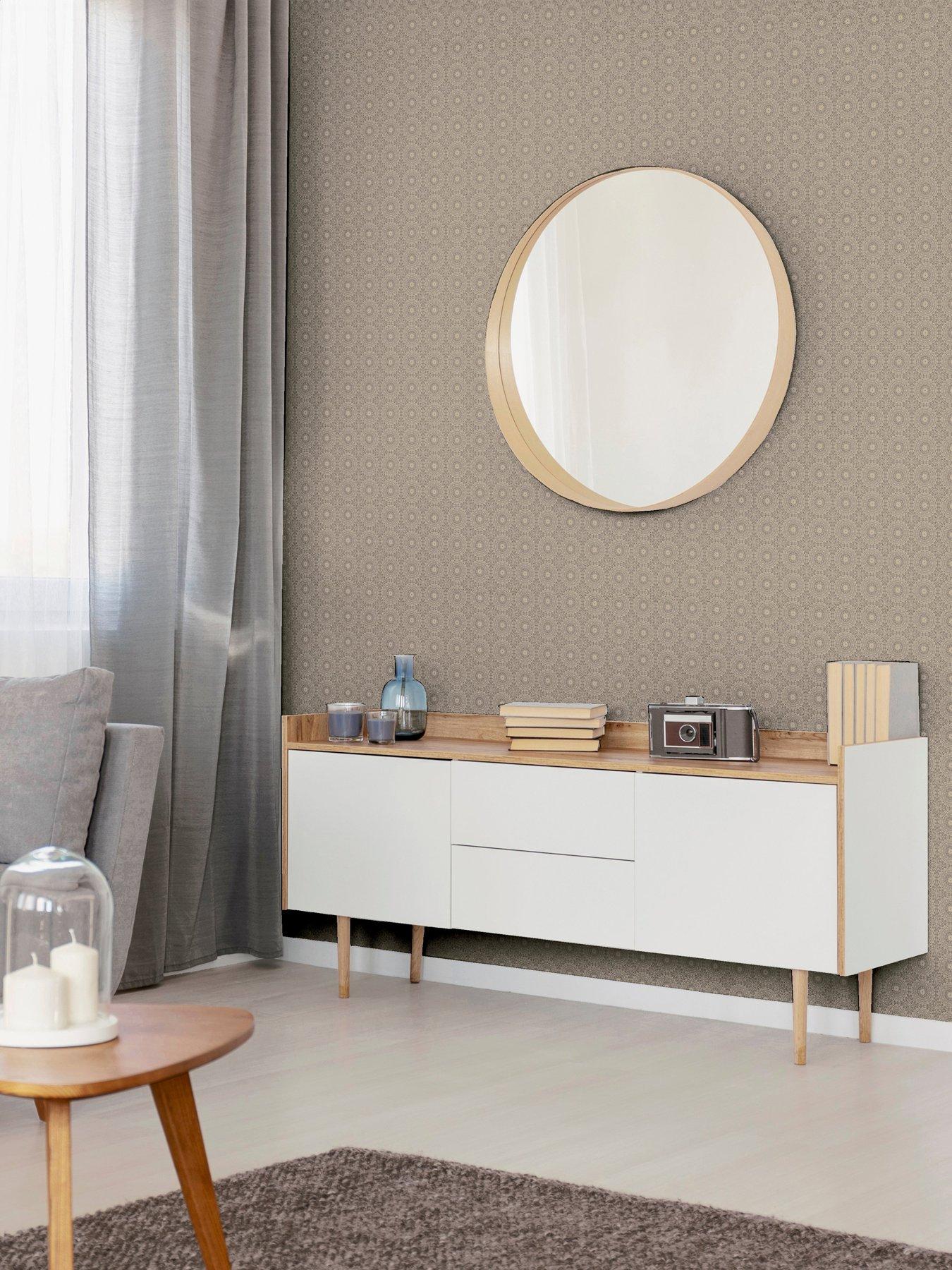 front image of arthouse-symmetrical-chic-champagne-and-silver-wallpaper