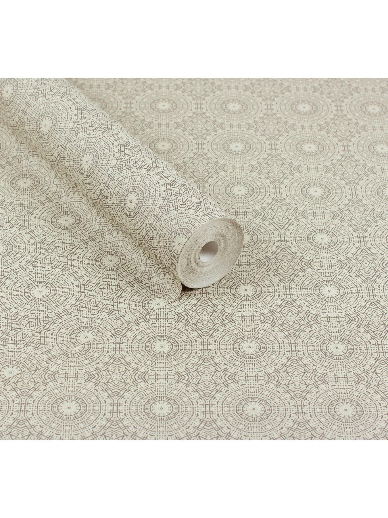  image of arthouse-symmetrical-chic-champagne-and-silver-wallpaper