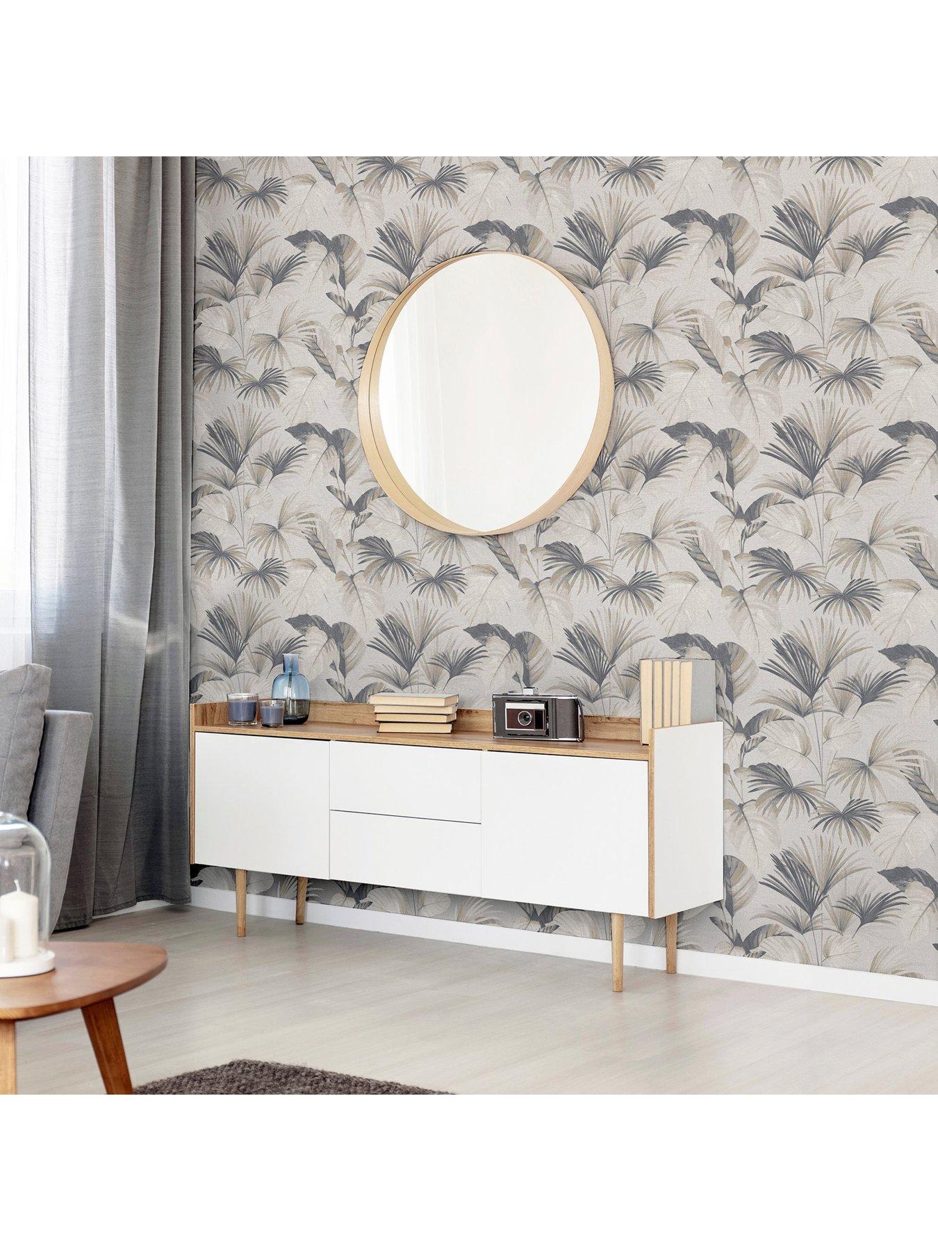  image of arthouse-palm-grove-natural-wallpaper