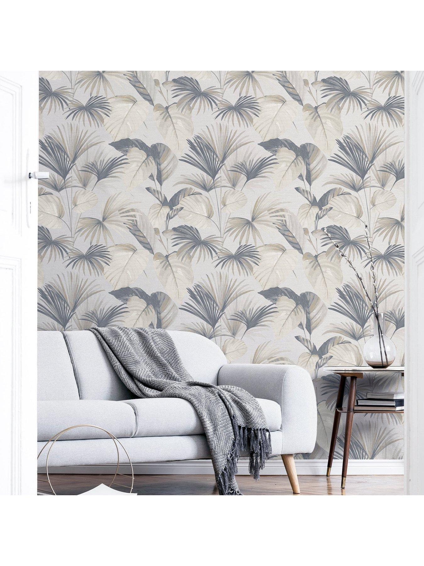  image of arthouse-palm-grove-natural-wallpaper