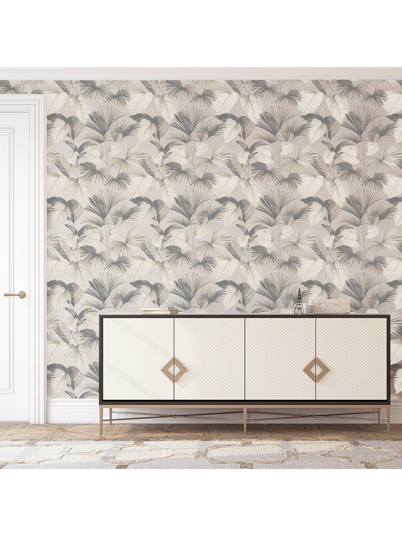  image of arthouse-palm-grove-natural-wallpaper