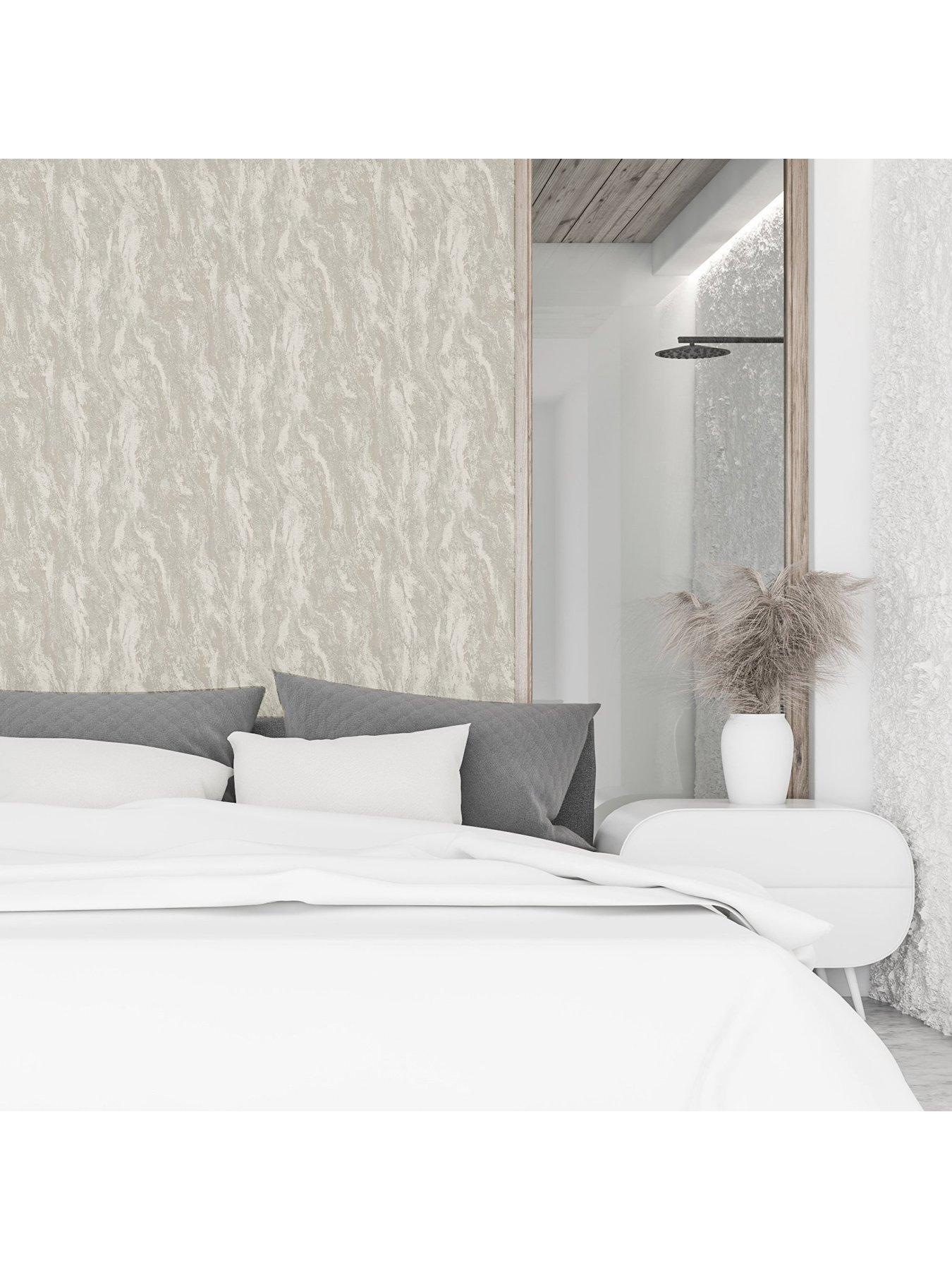  image of arthouse-luxe-texture-soft-silver-wallpaper