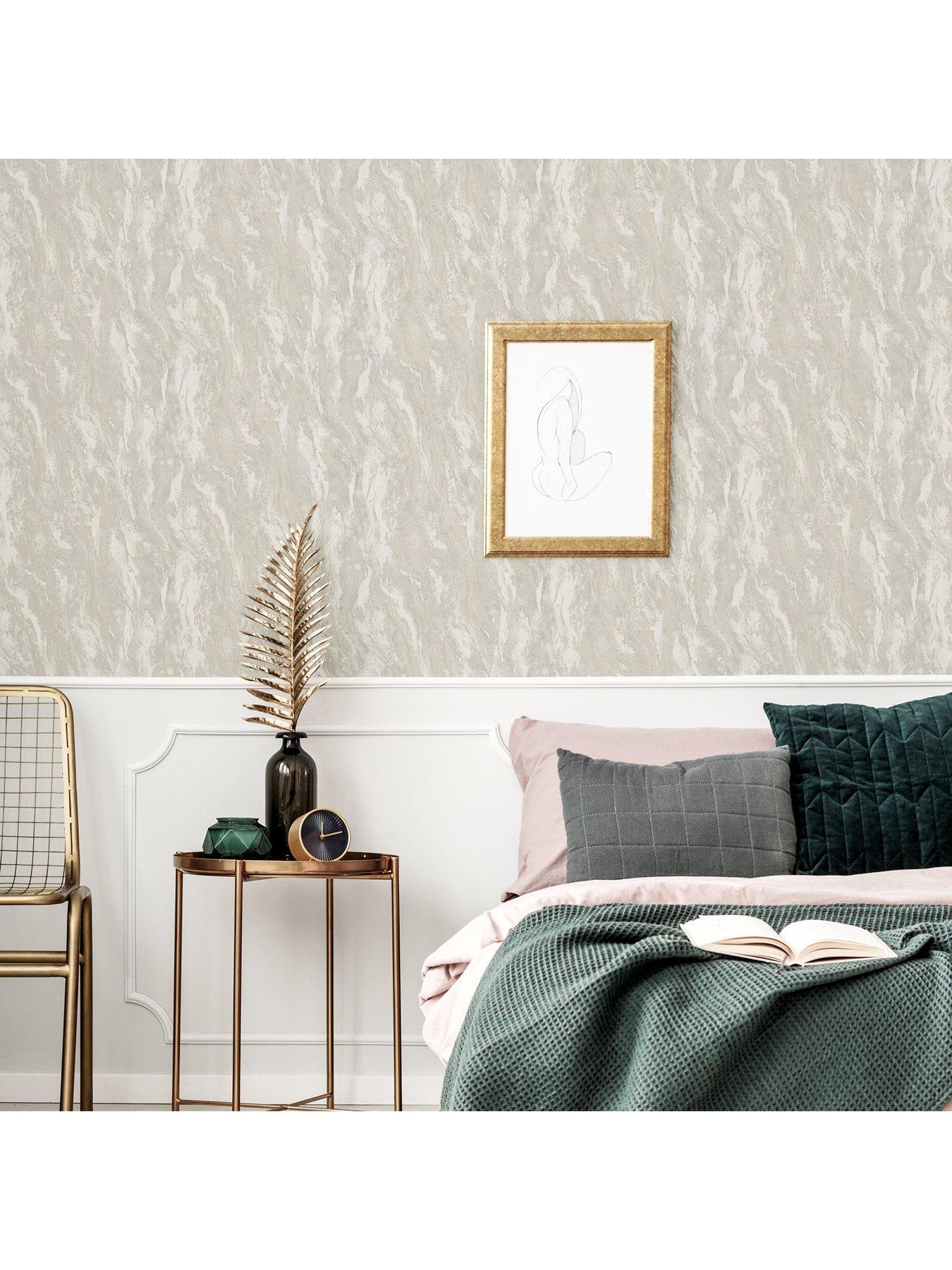  image of arthouse-luxe-texture-soft-silver-wallpaper