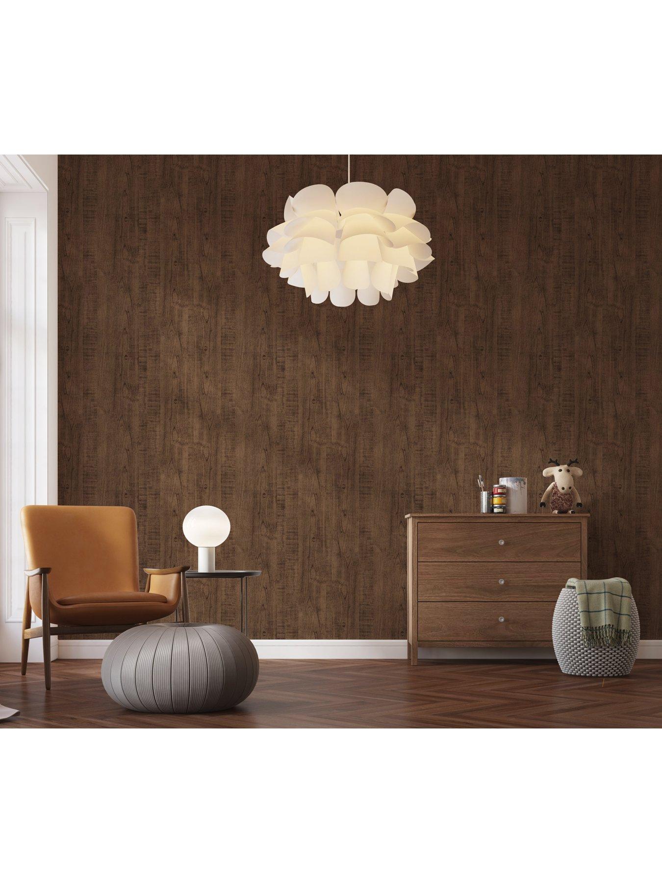  image of arthouse-luxe-timber-espresso-wallpaper