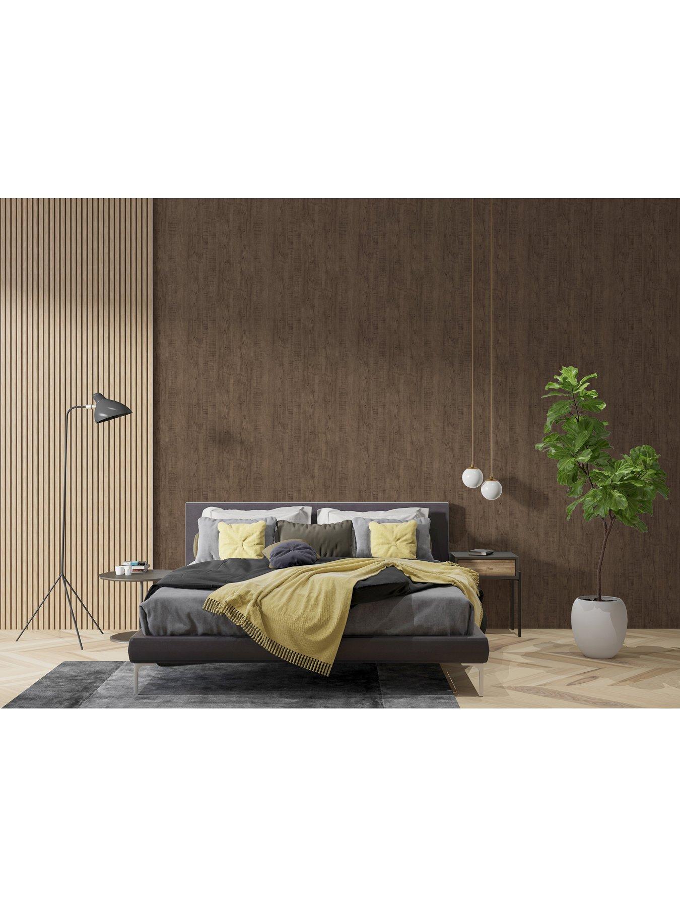  image of arthouse-luxe-timber-espresso-wallpaper