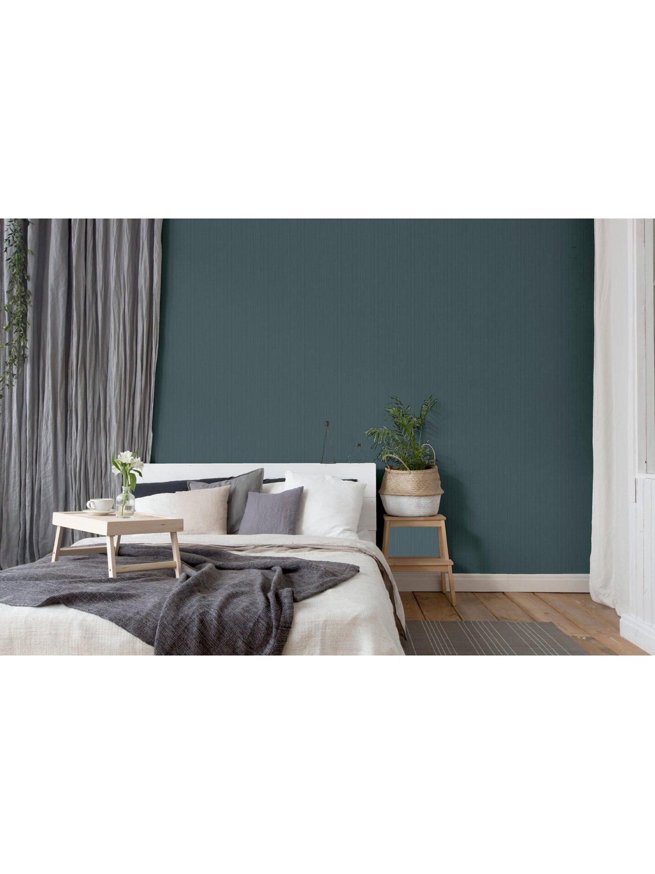  image of arthouse-silk-cascade-navy-wallpaper