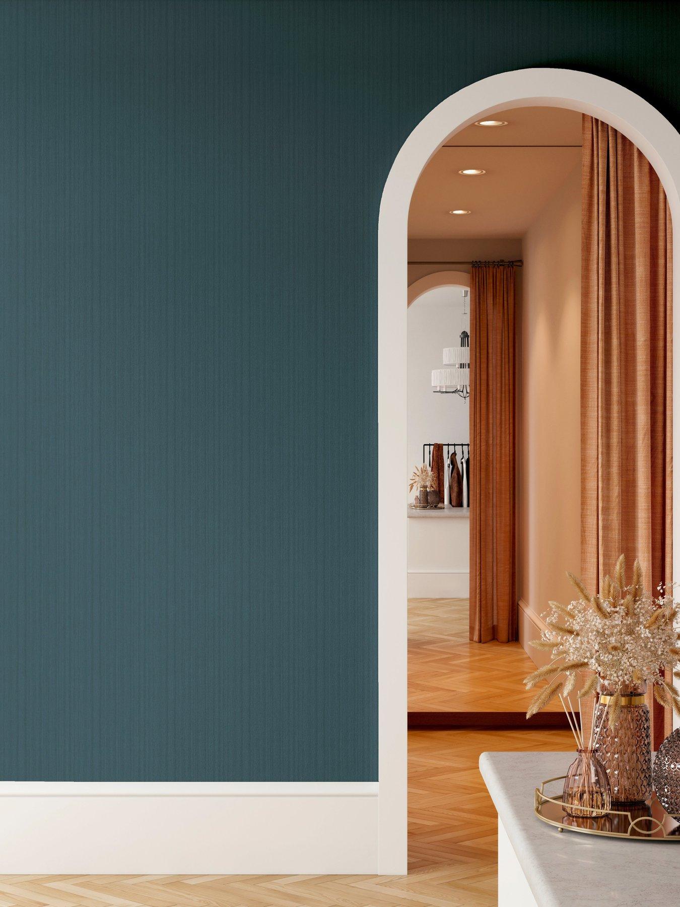  image of arthouse-silk-cascade-navy-wallpaper