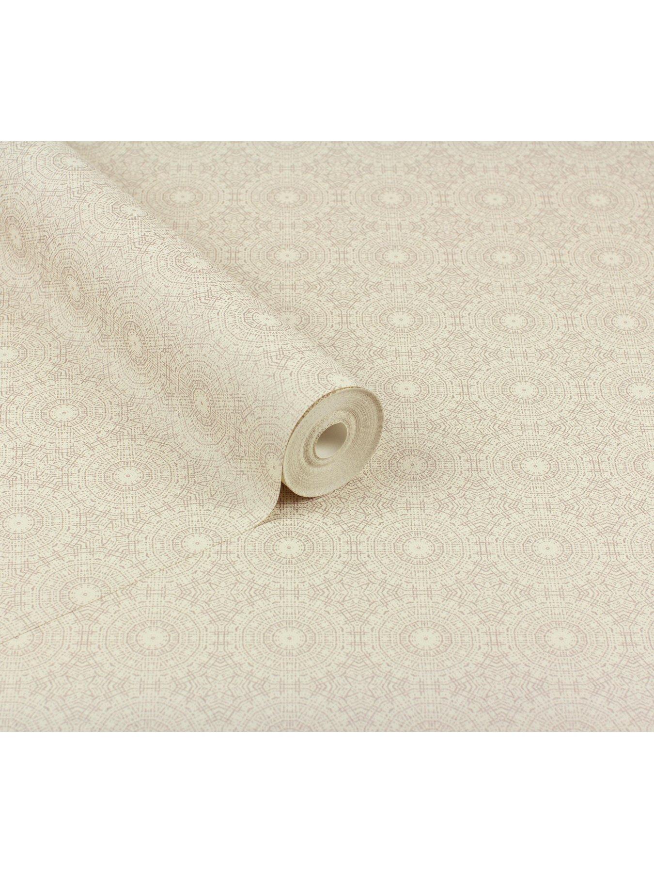  image of arthouse-symmetrical-chic-ivory-and-silver-wallpaper