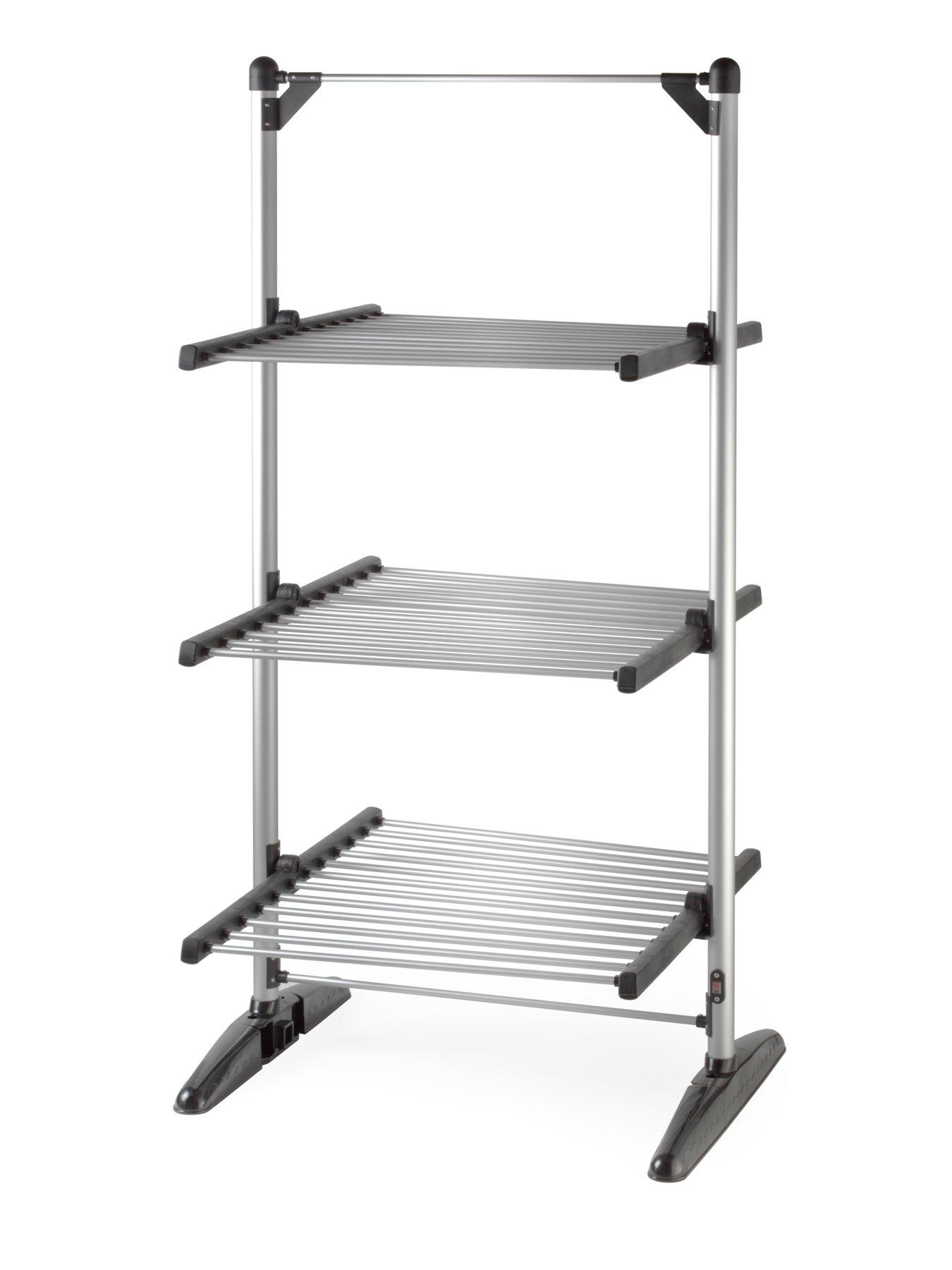  image of beldray-3-tier-heated-airer-black-trim