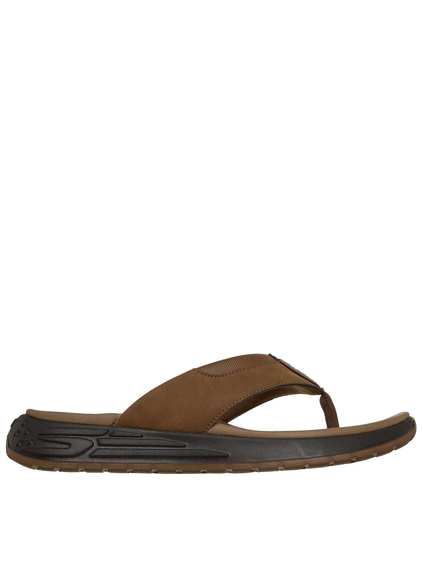 Skechers Street Retro Jogger Flip Flop - Brown