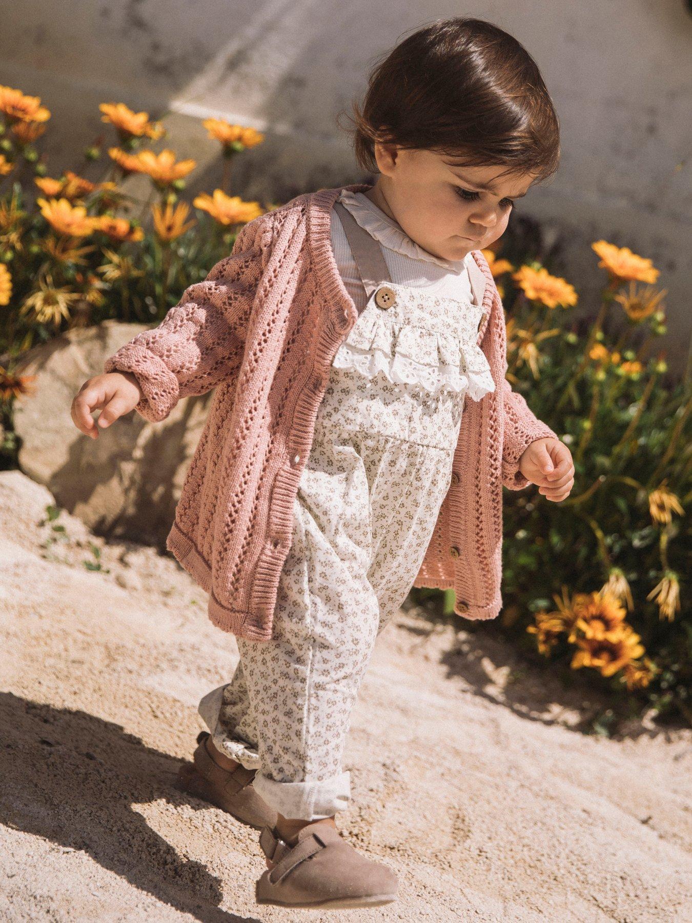 Lil Atelier Baby Girls Knitted Cardigan - Pink