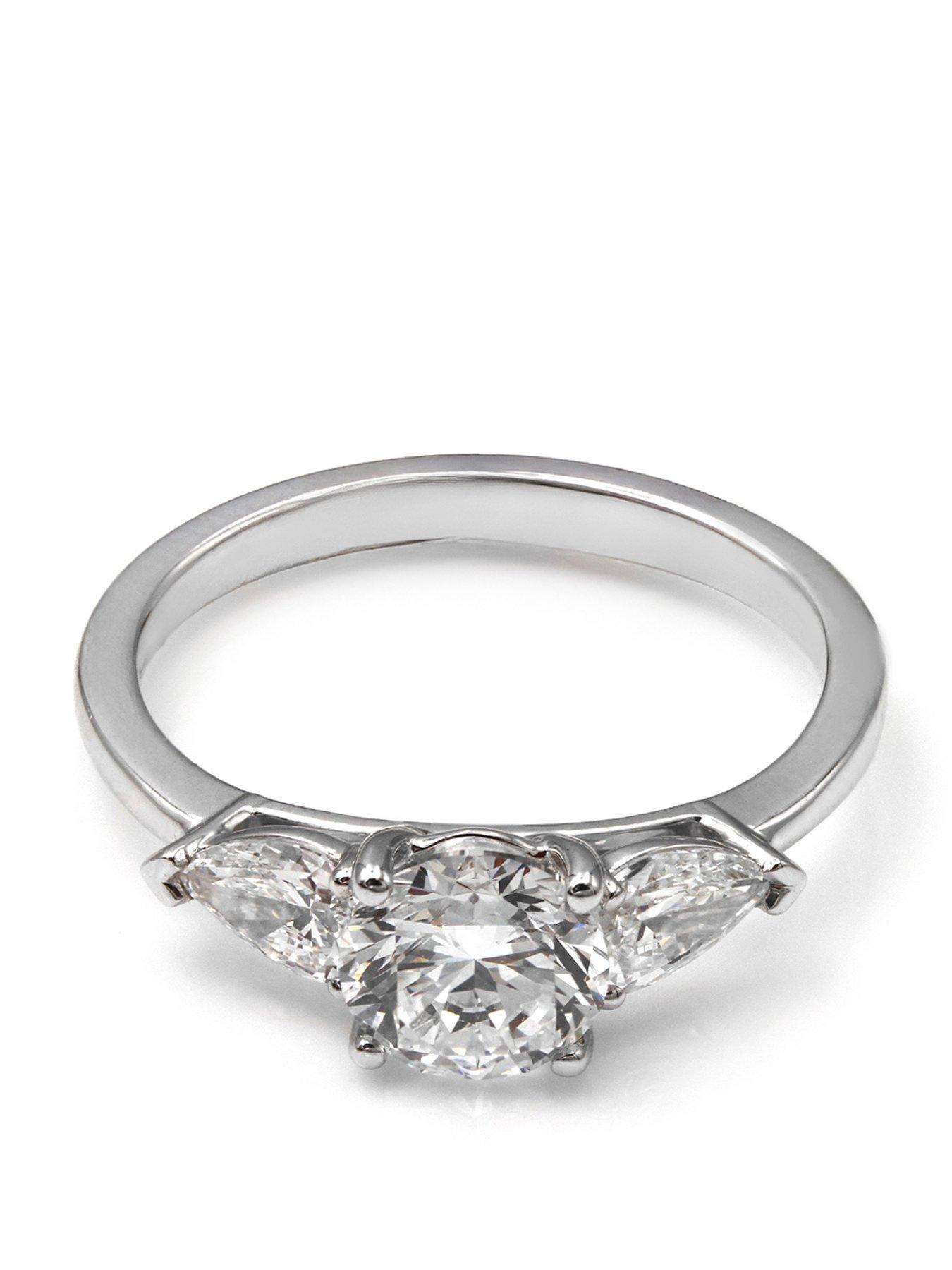  image of say-it-with-round-pear-150ct-lab-grown-diamond-ring-9ct-white-gold