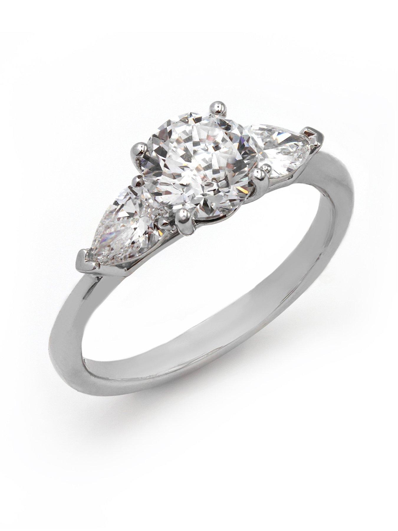 stillFront image of say-it-with-round-pear-150ct-lab-grown-diamond-ring-9ct-white-gold