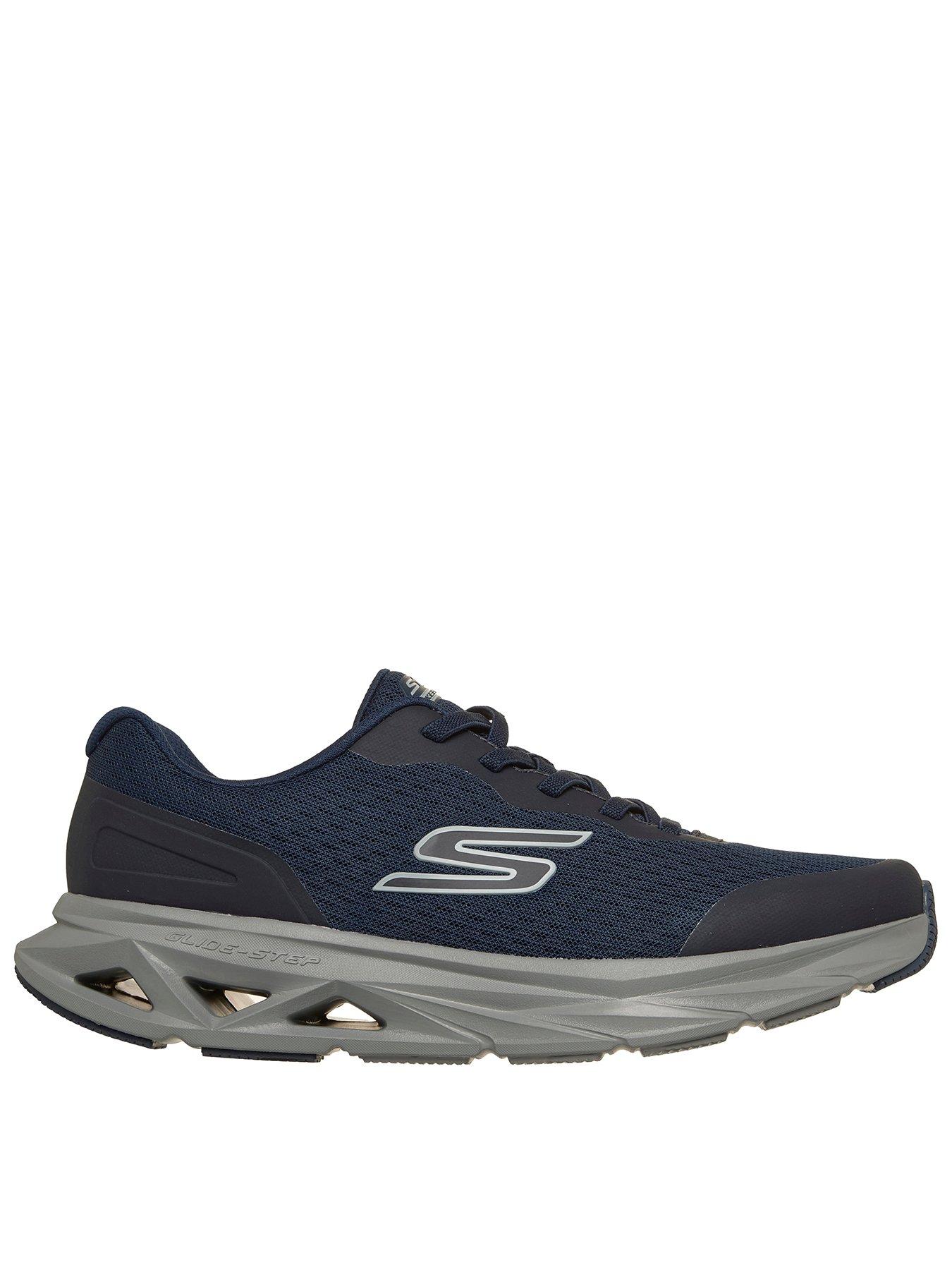 front image of skechers-glide-step-vortex-trainer-navy