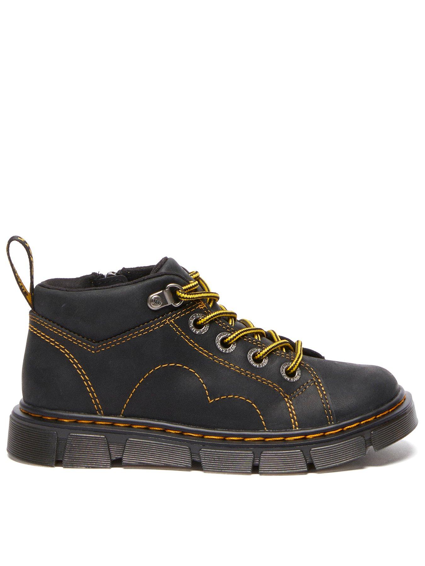 Dr Martens Raffe Church Junior Boots - Black
