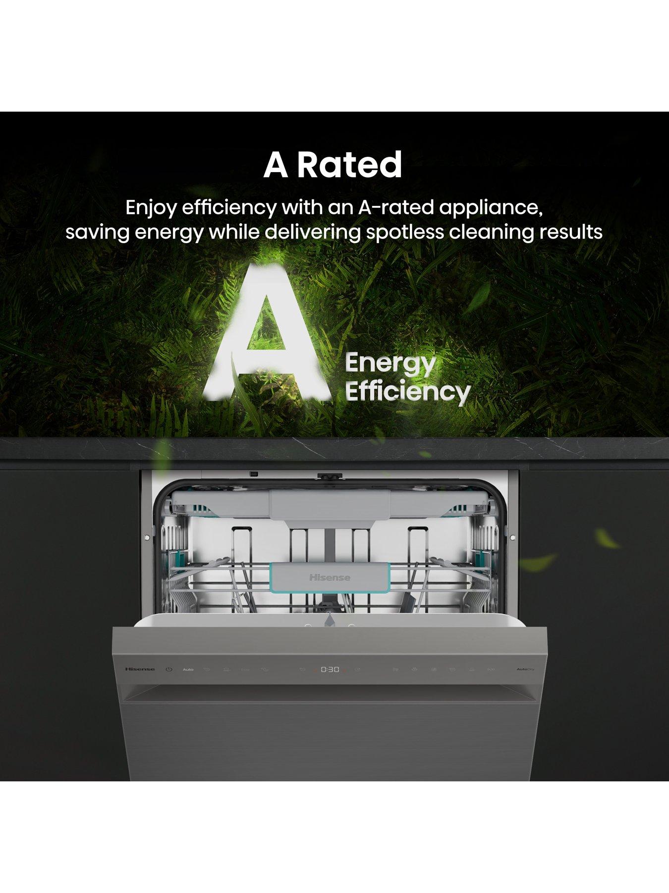  image of hisense-hs663a90xuk-full-size-dishwasher-stainless-steel