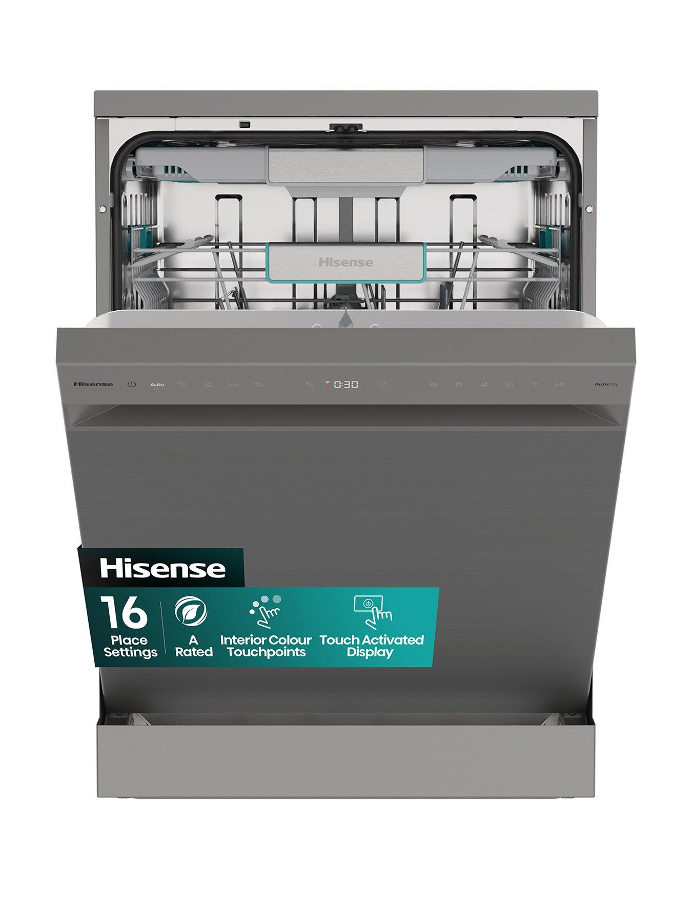 front image of hisense-hs673a90xuk-full-size-wifi-enabled-dishwasher-stainless-steel