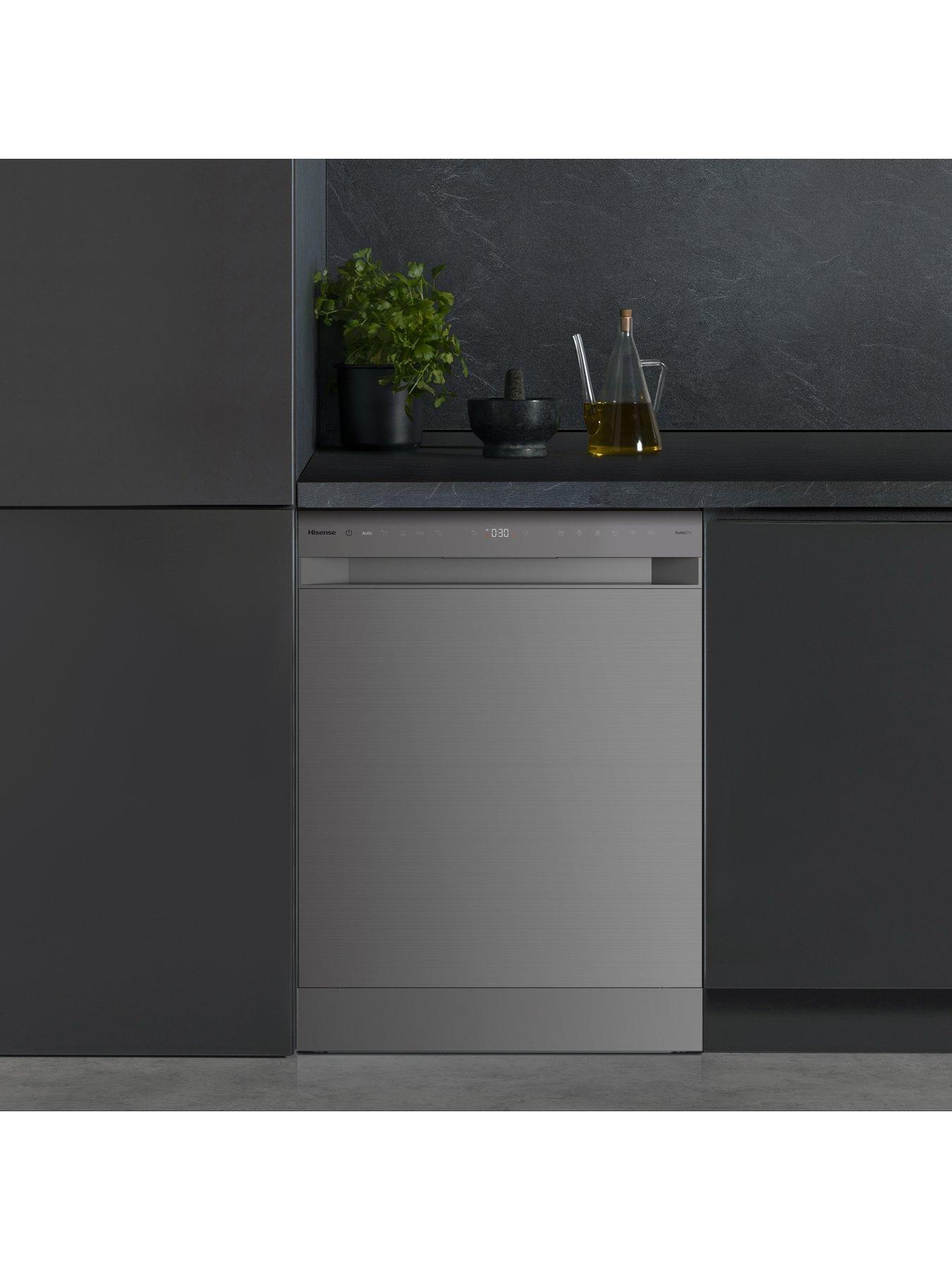  image of hisense-hs673a90xuk-full-size-wifi-enabled-dishwasher-stainless-steel