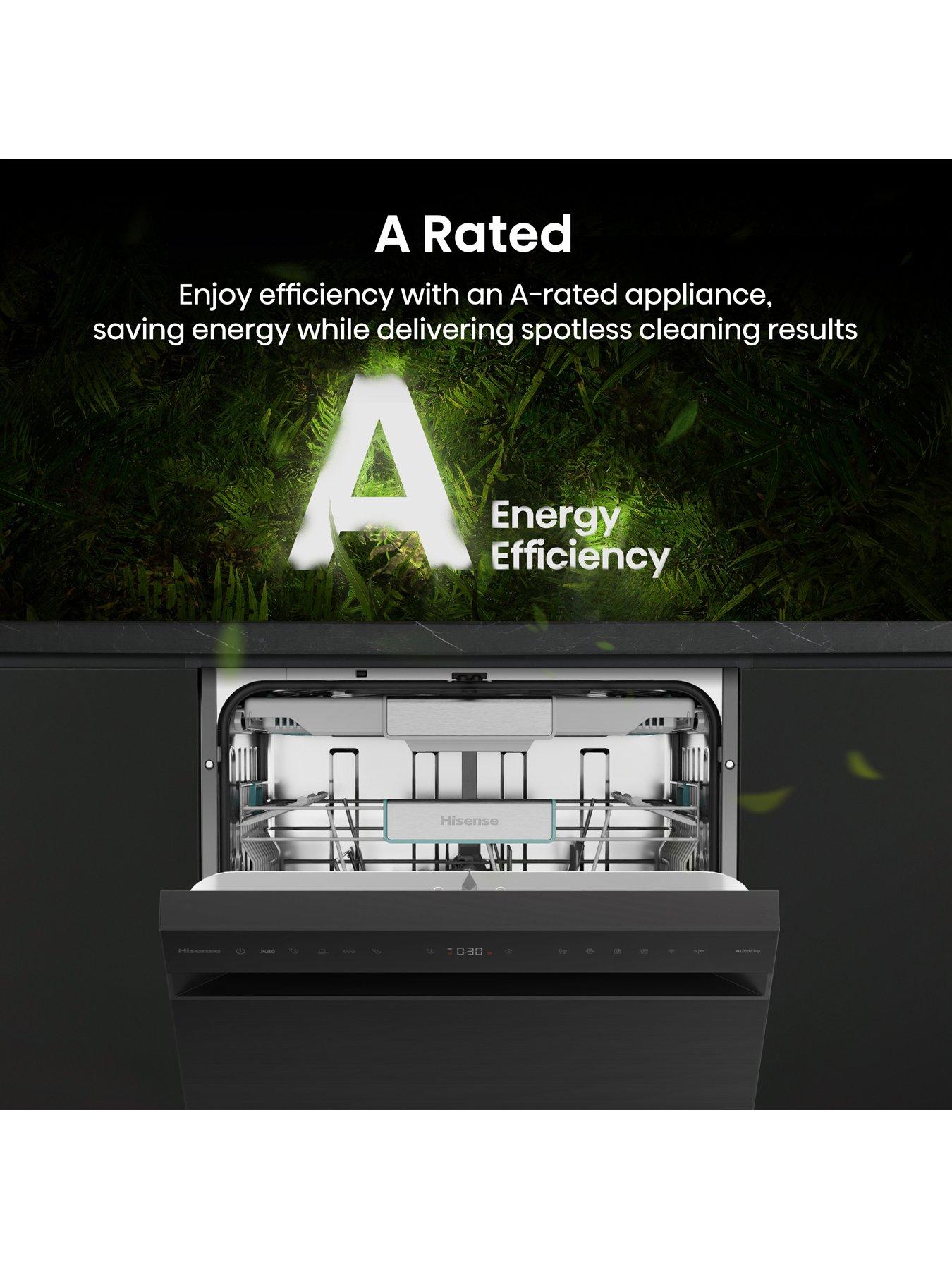  image of hisense-hs673a90bxuk-full-size-wifi-enabled-dishwasher-black-inox